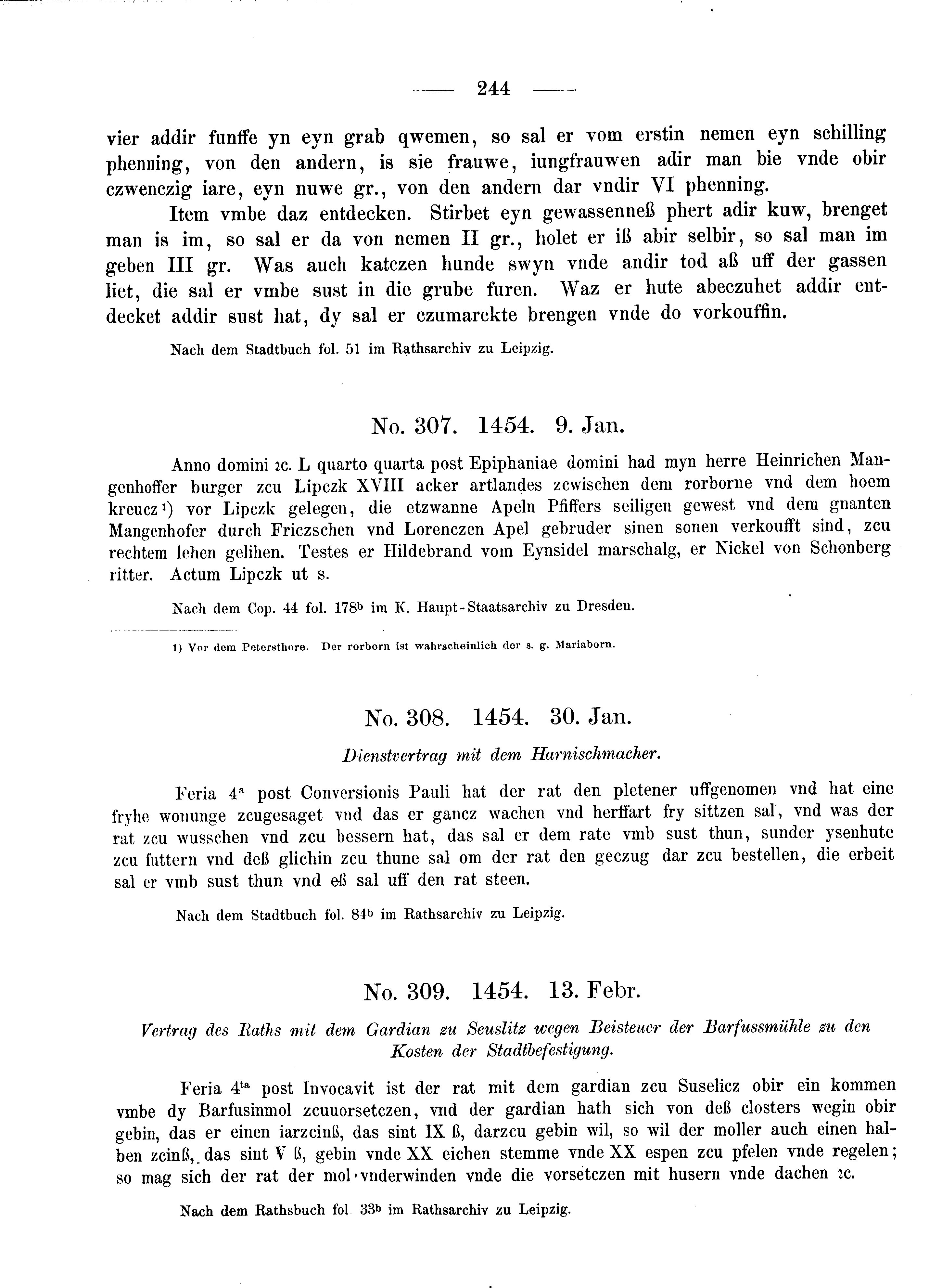 Historische Urkunde Seite 244 aus Band cds2_08