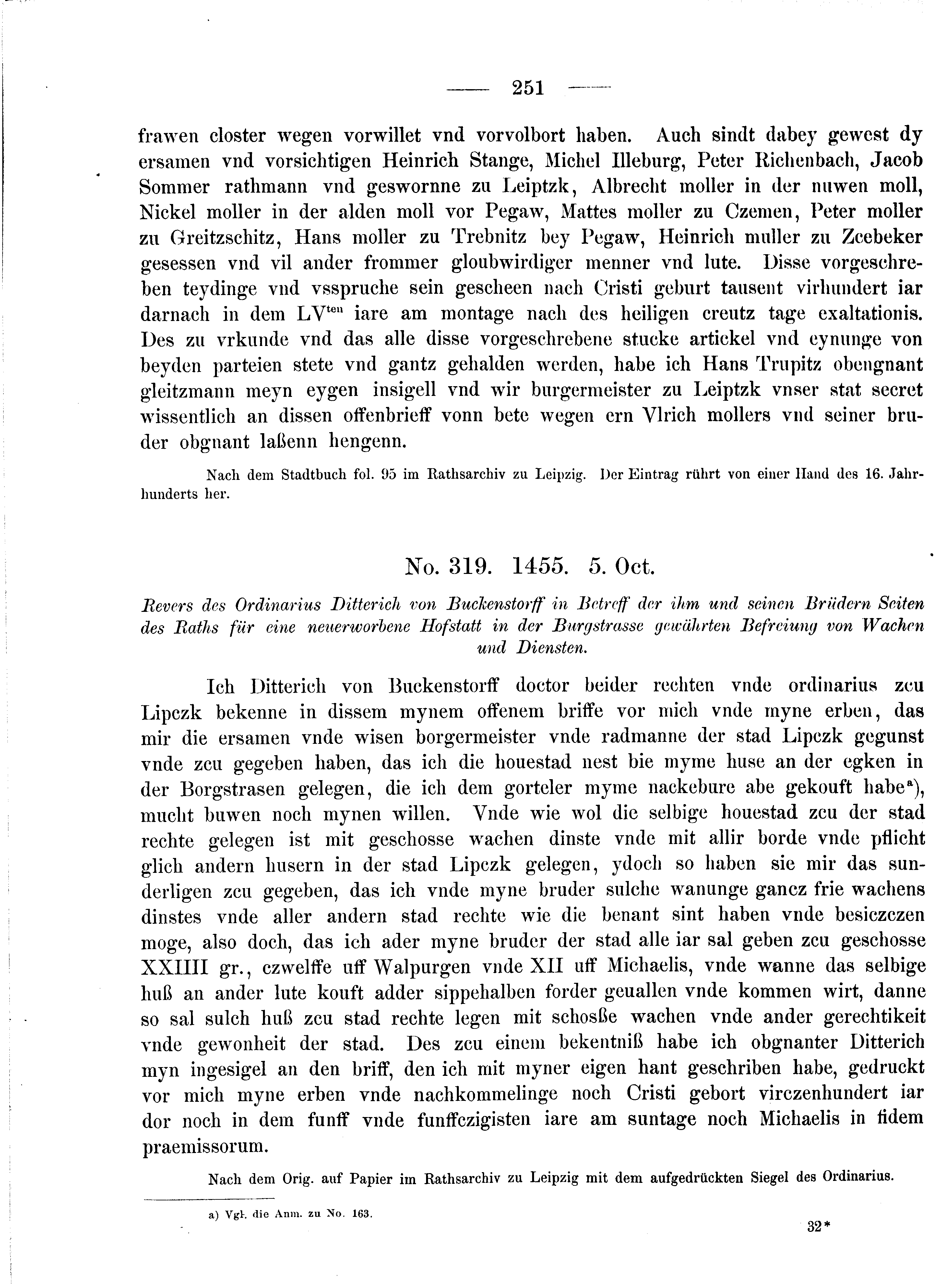 Historische Urkunde Seite 251 aus Band cds2_08