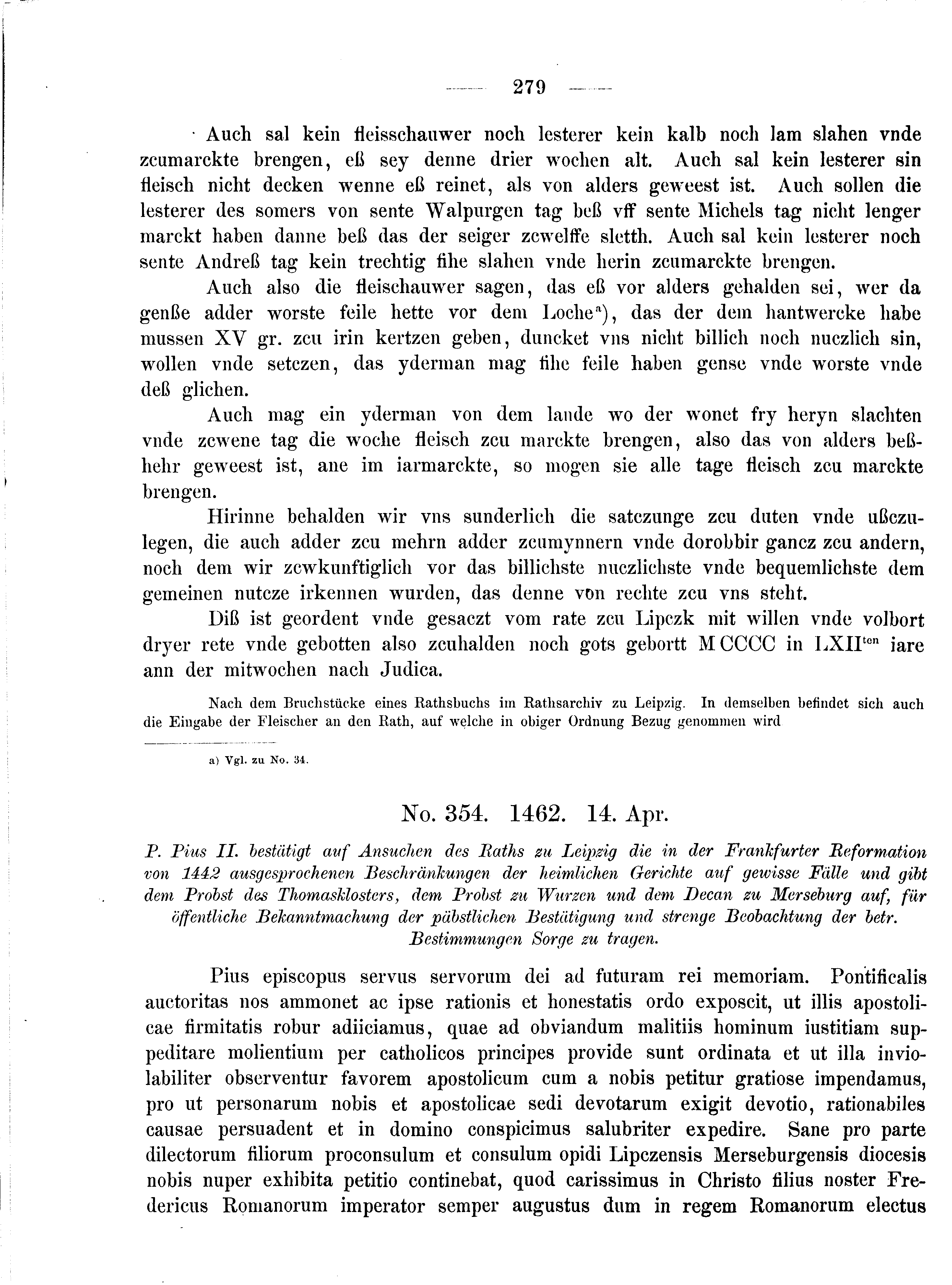 Historische Urkunde Seite 279 aus Band cds2_08