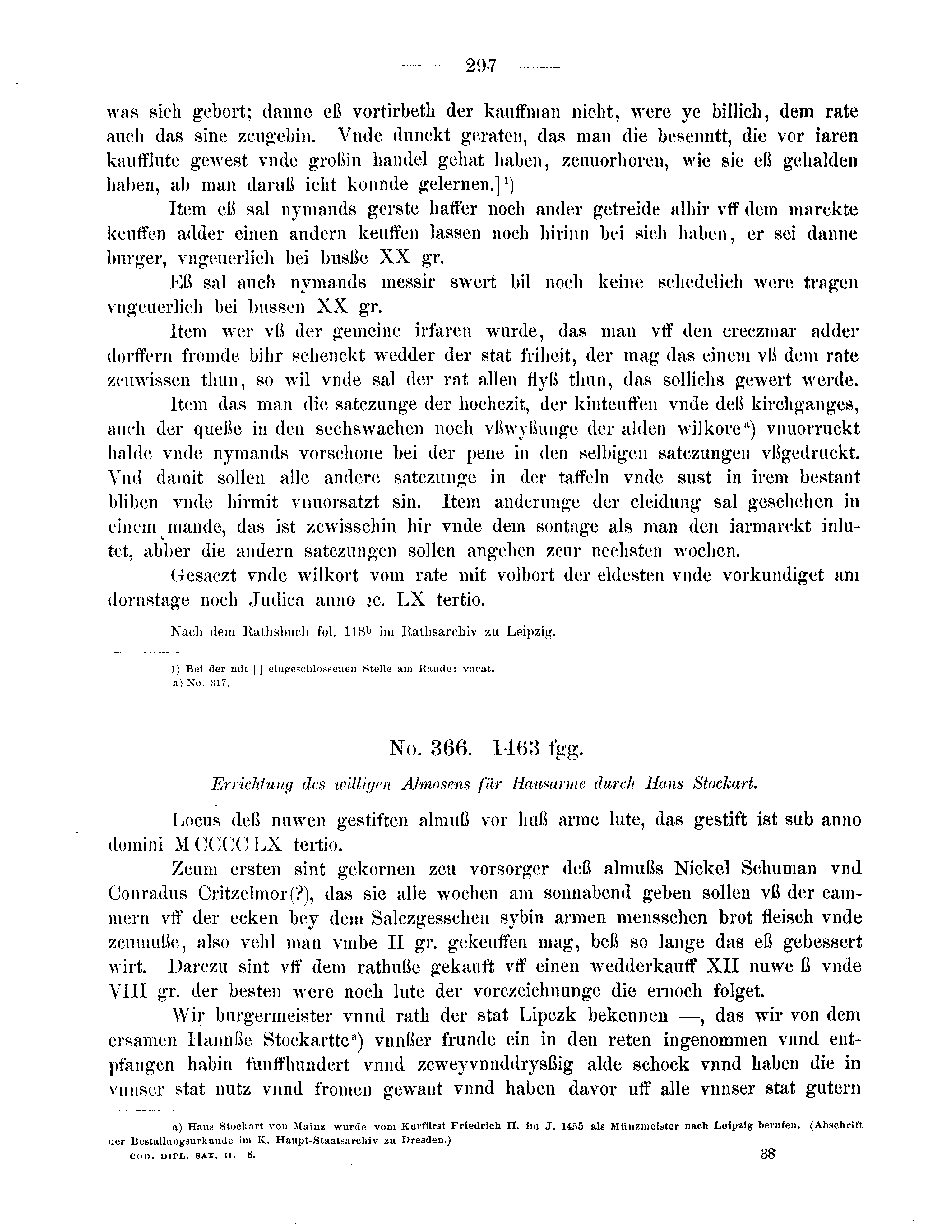 Historische Urkunde Seite 297 aus Band cds2_08