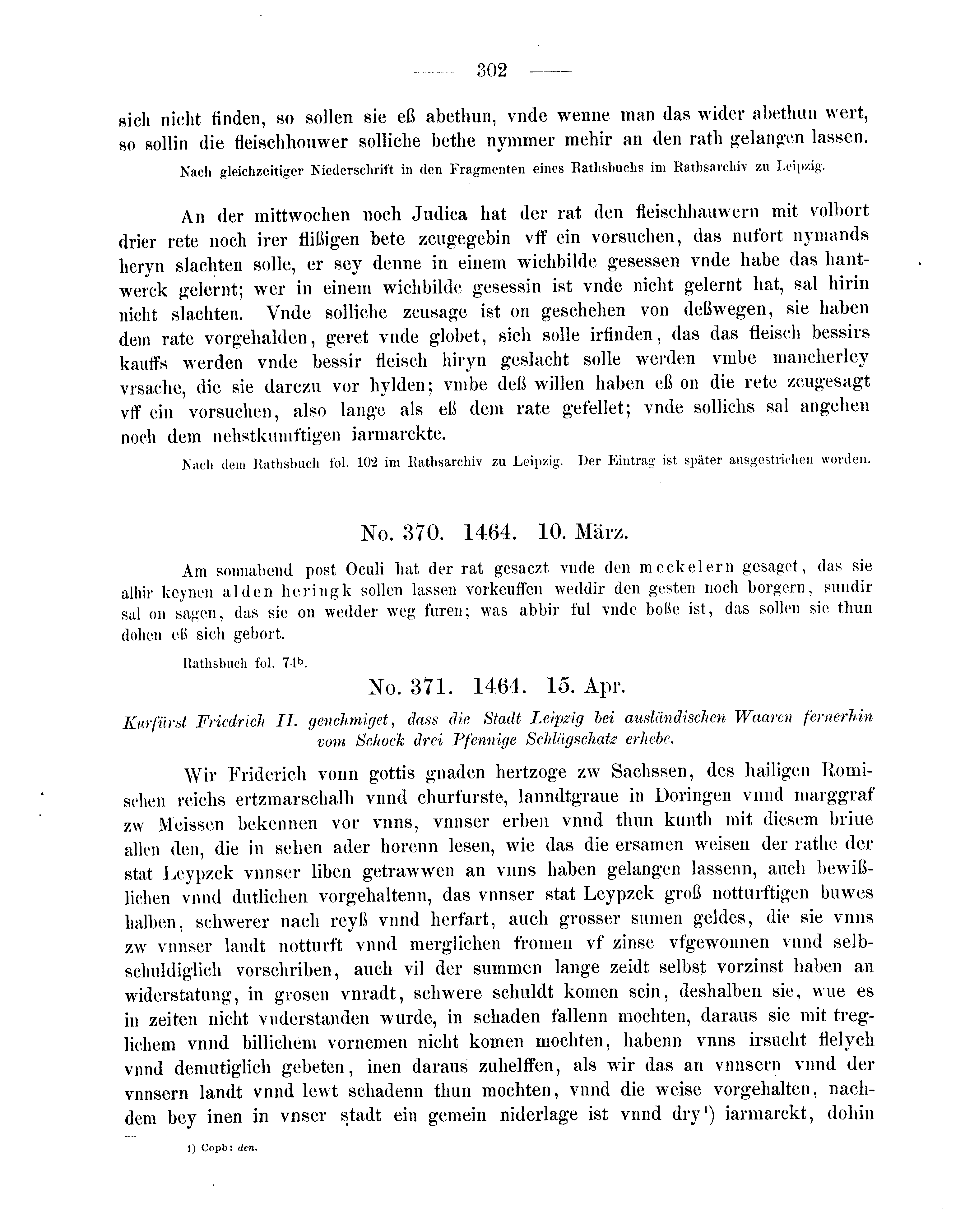 Historische Urkunde Seite 302 aus Band cds2_08