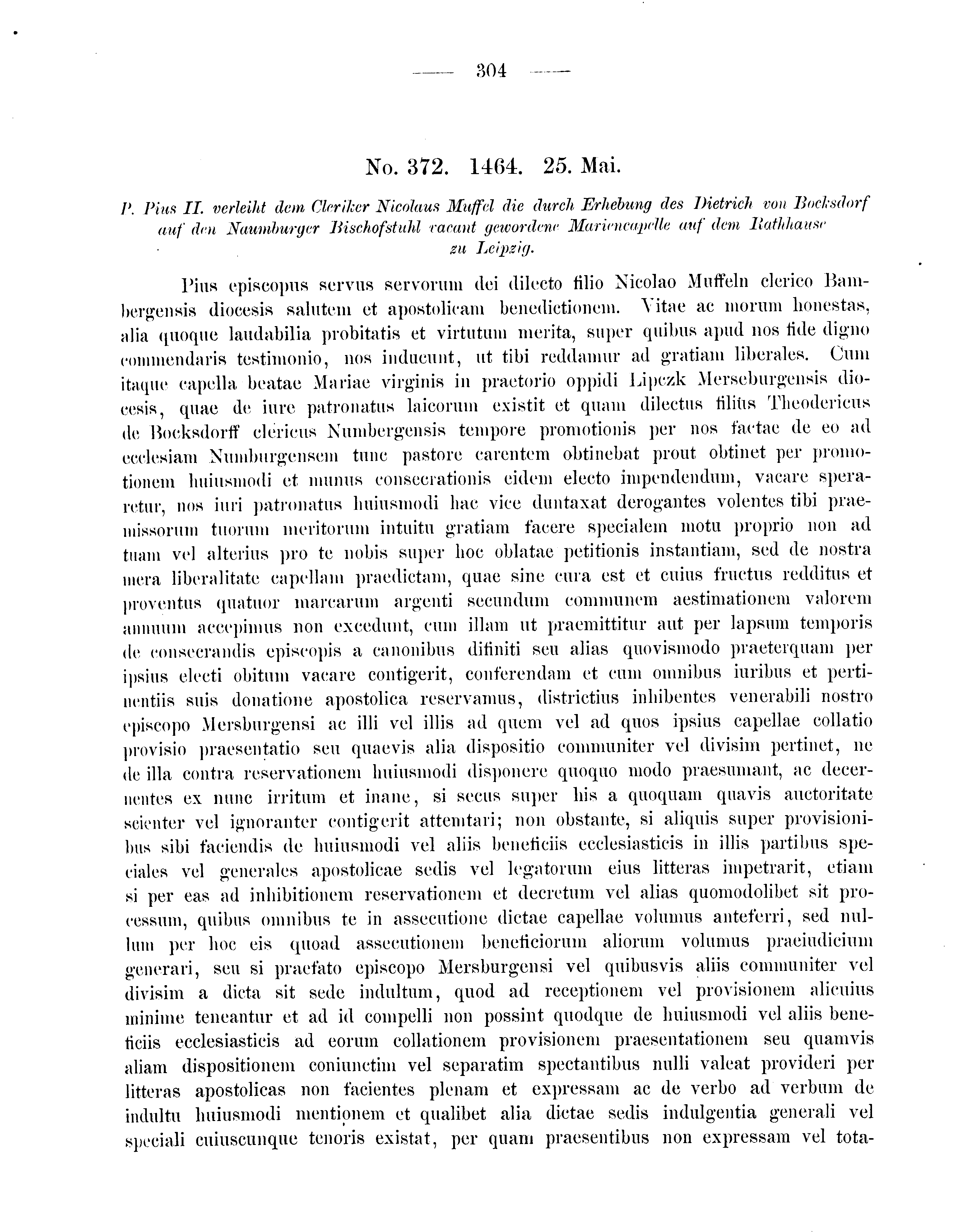 Historische Urkunde Seite 304 aus Band cds2_08