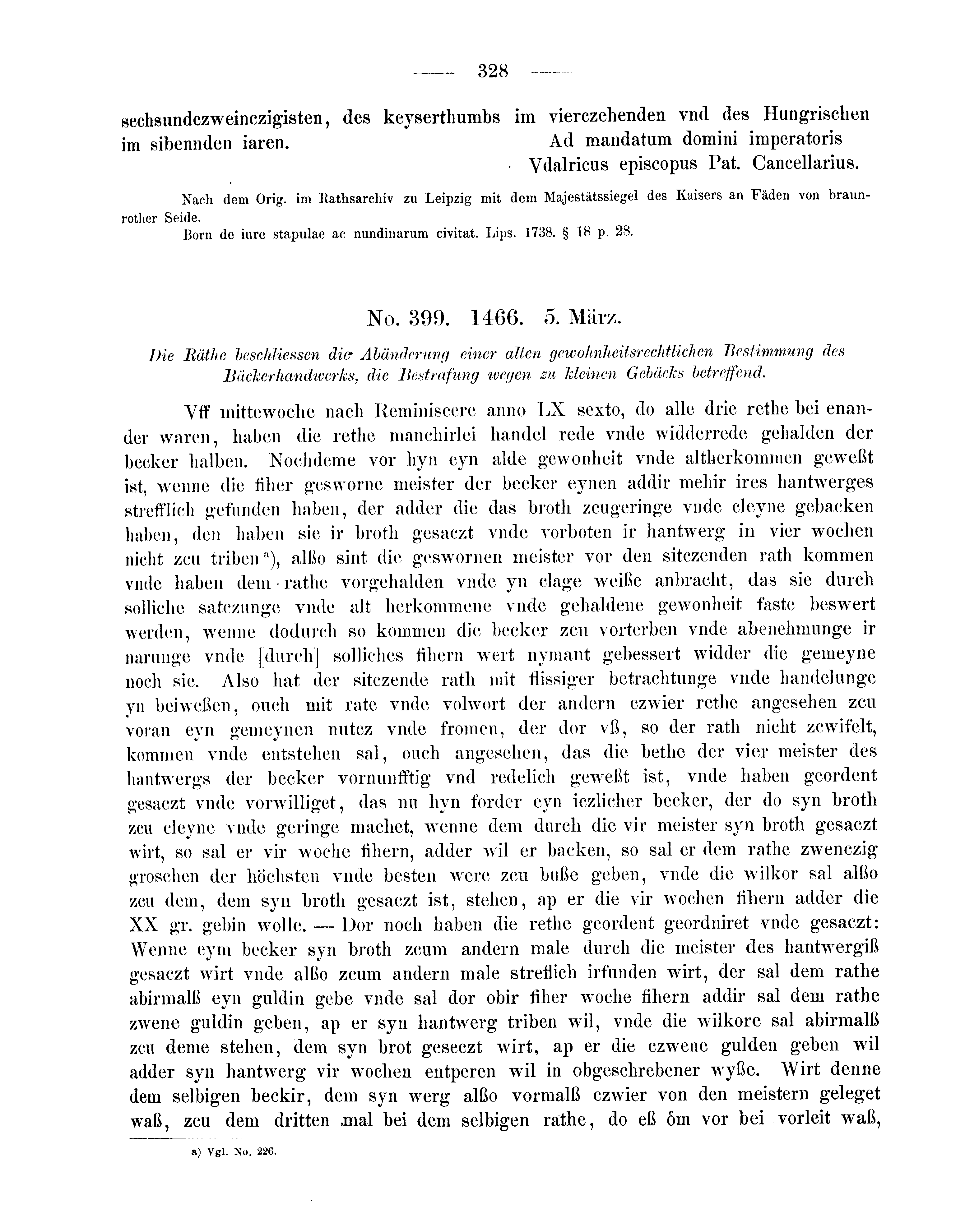 Historische Urkunde Seite 328 aus Band cds2_08