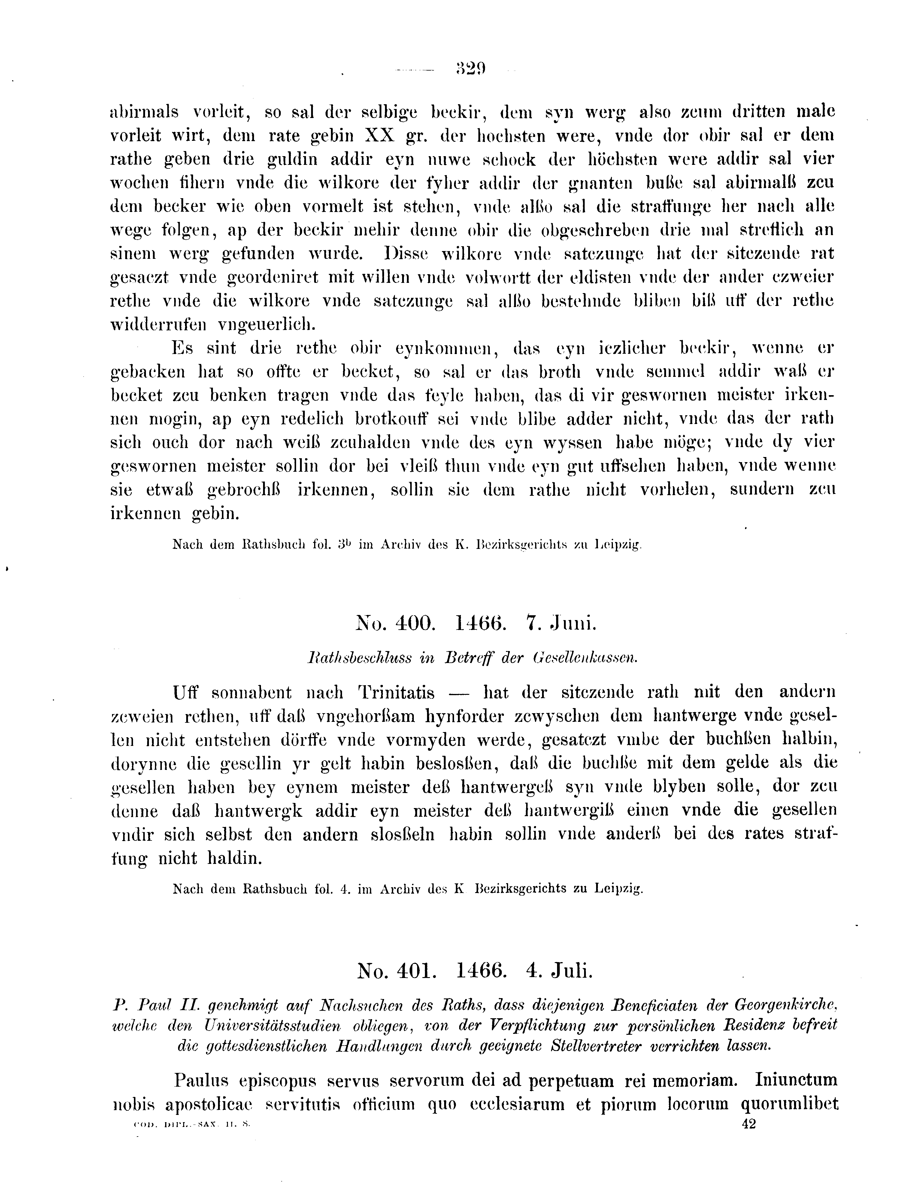 Historische Urkunde Seite 329 aus Band cds2_08