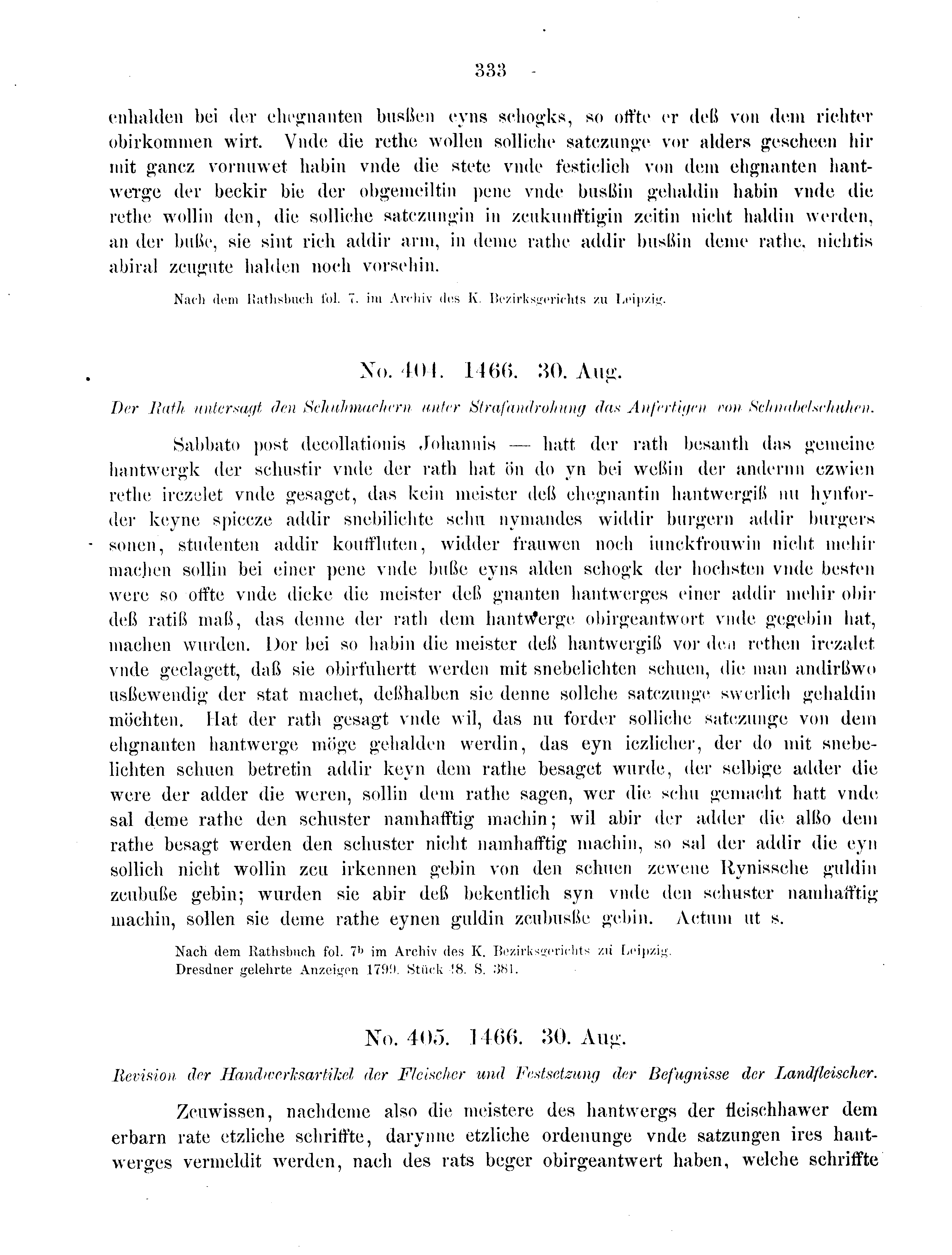 Historische Urkunde Seite 333 aus Band cds2_08