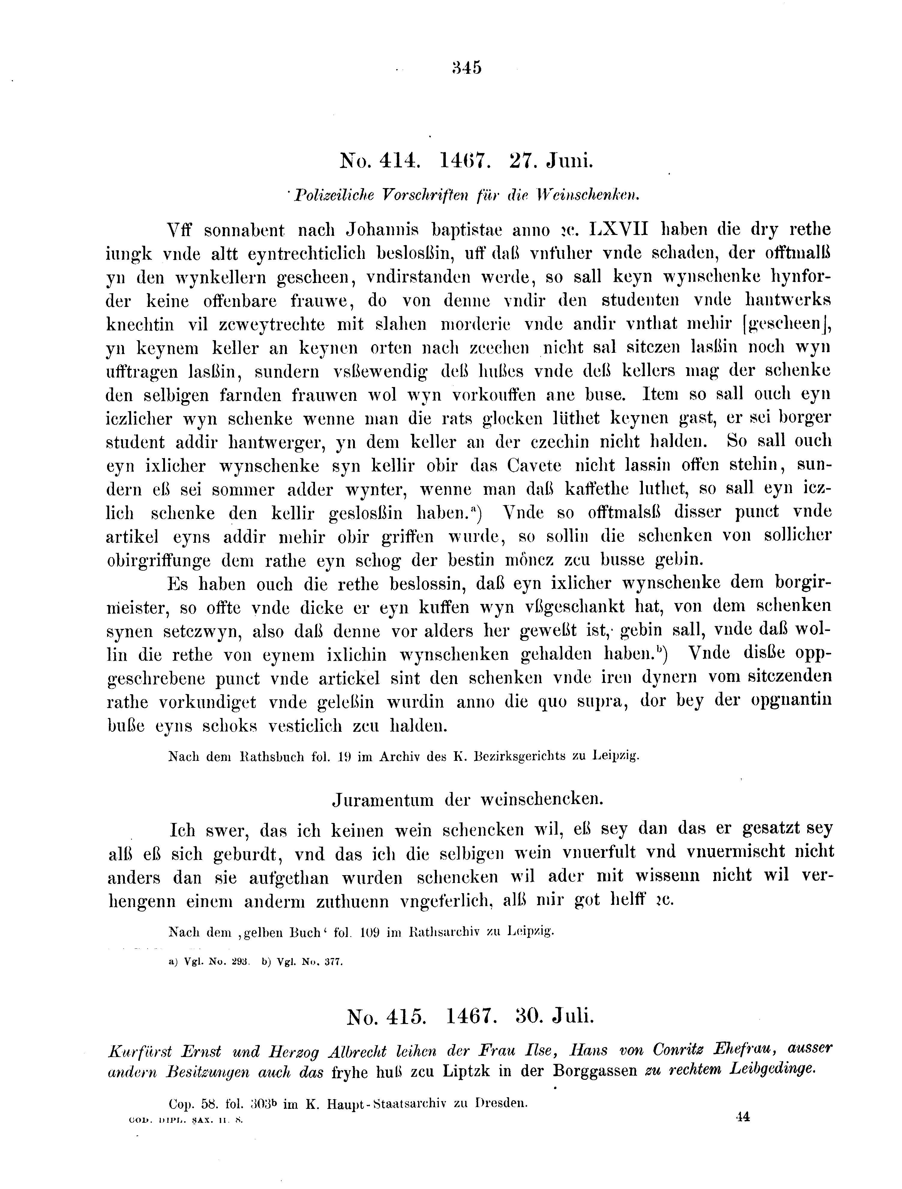 Historische Urkunde Seite 345 aus Band cds2_08