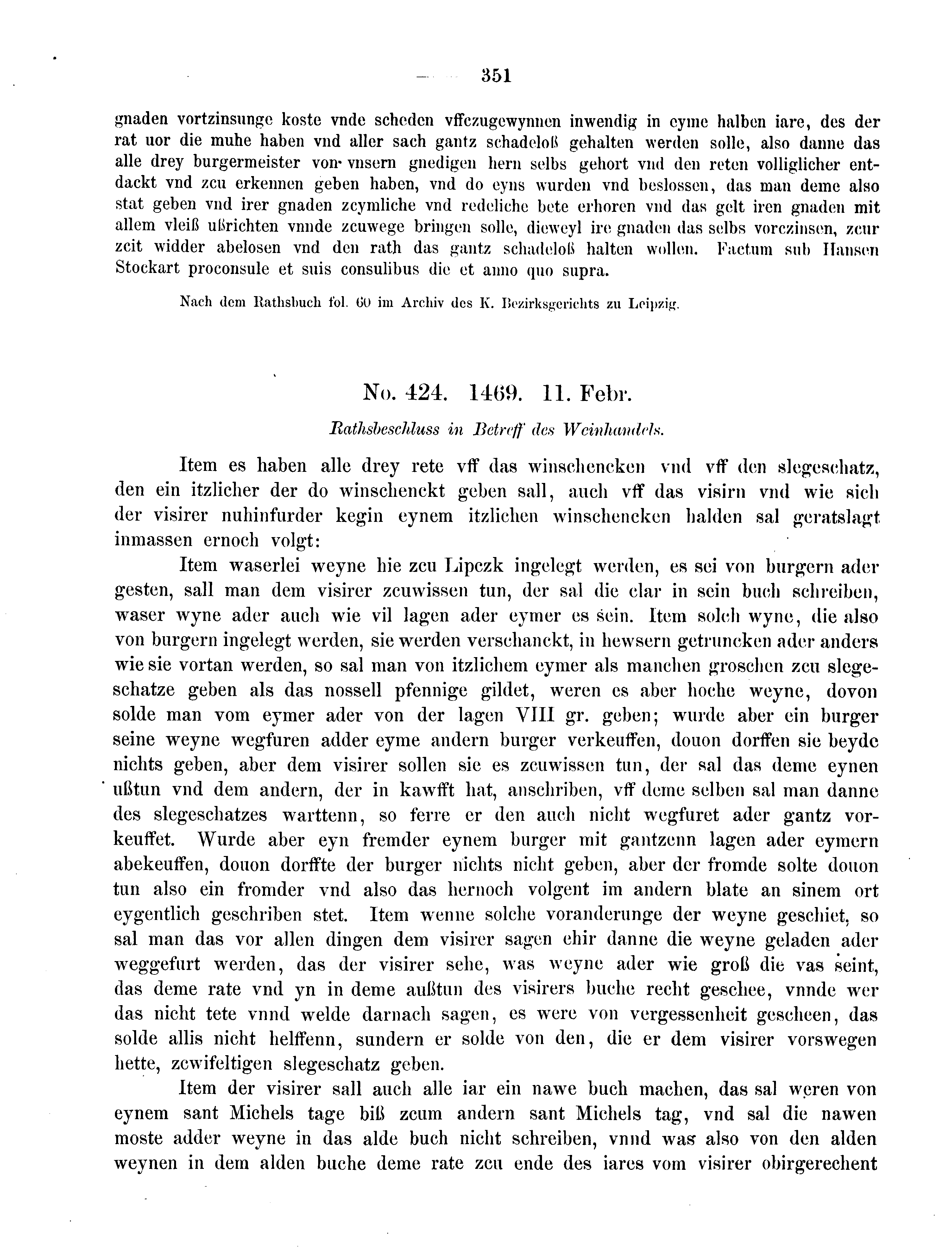 Historische Urkunde Seite 351 aus Band cds2_08