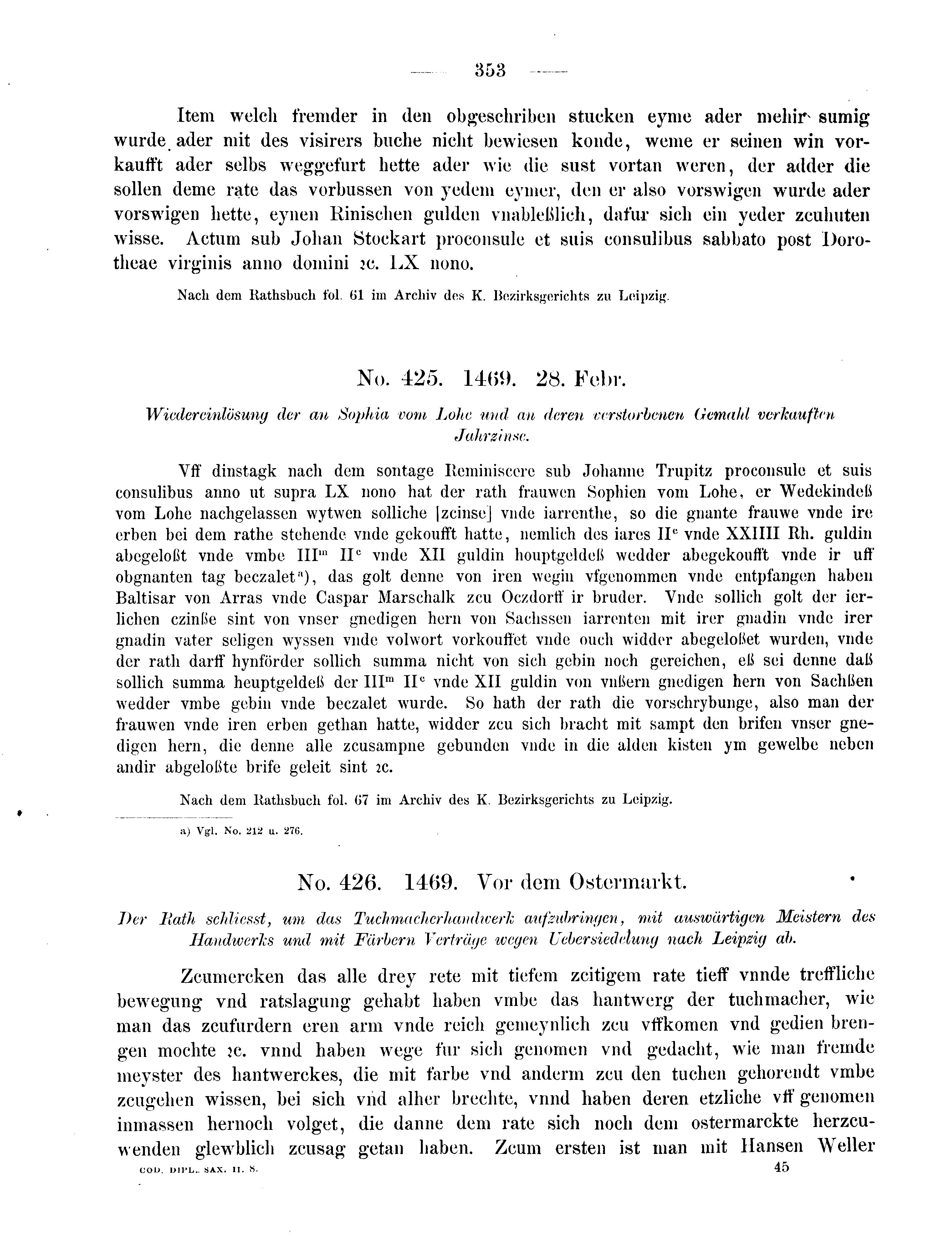 Historische Urkunde Seite 353 aus Band cds2_08