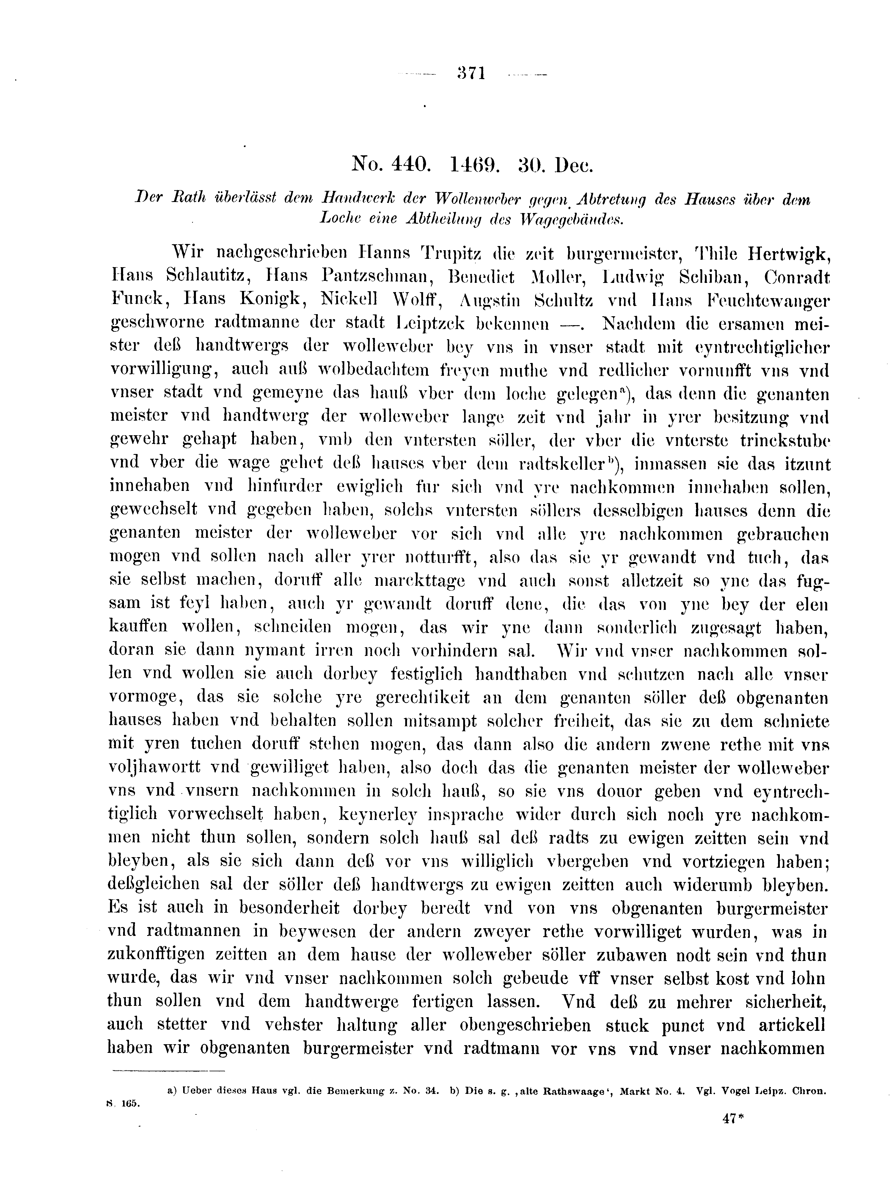 Historische Urkunde Seite 371 aus Band cds2_08