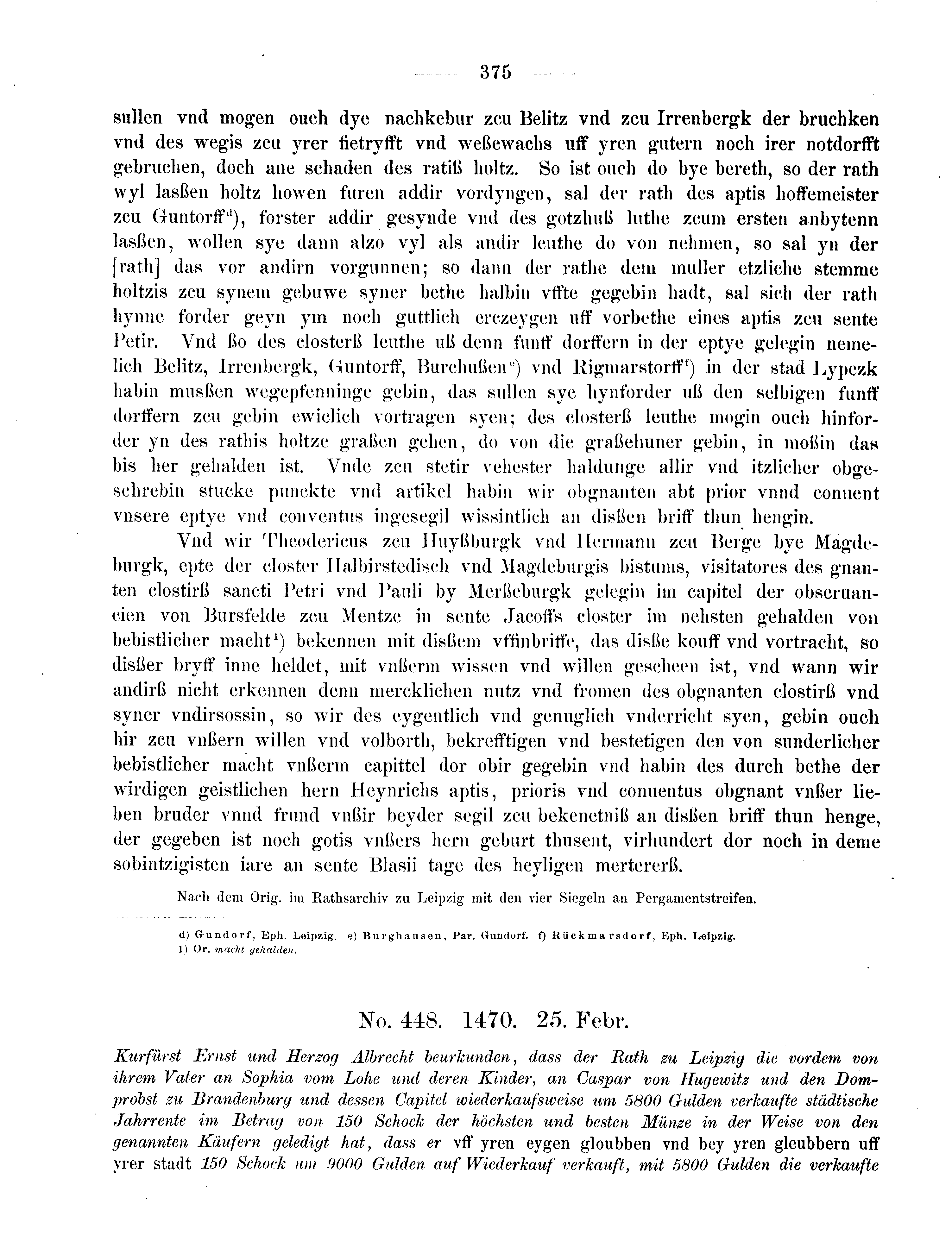 Historische Urkunde Seite 375 aus Band cds2_08