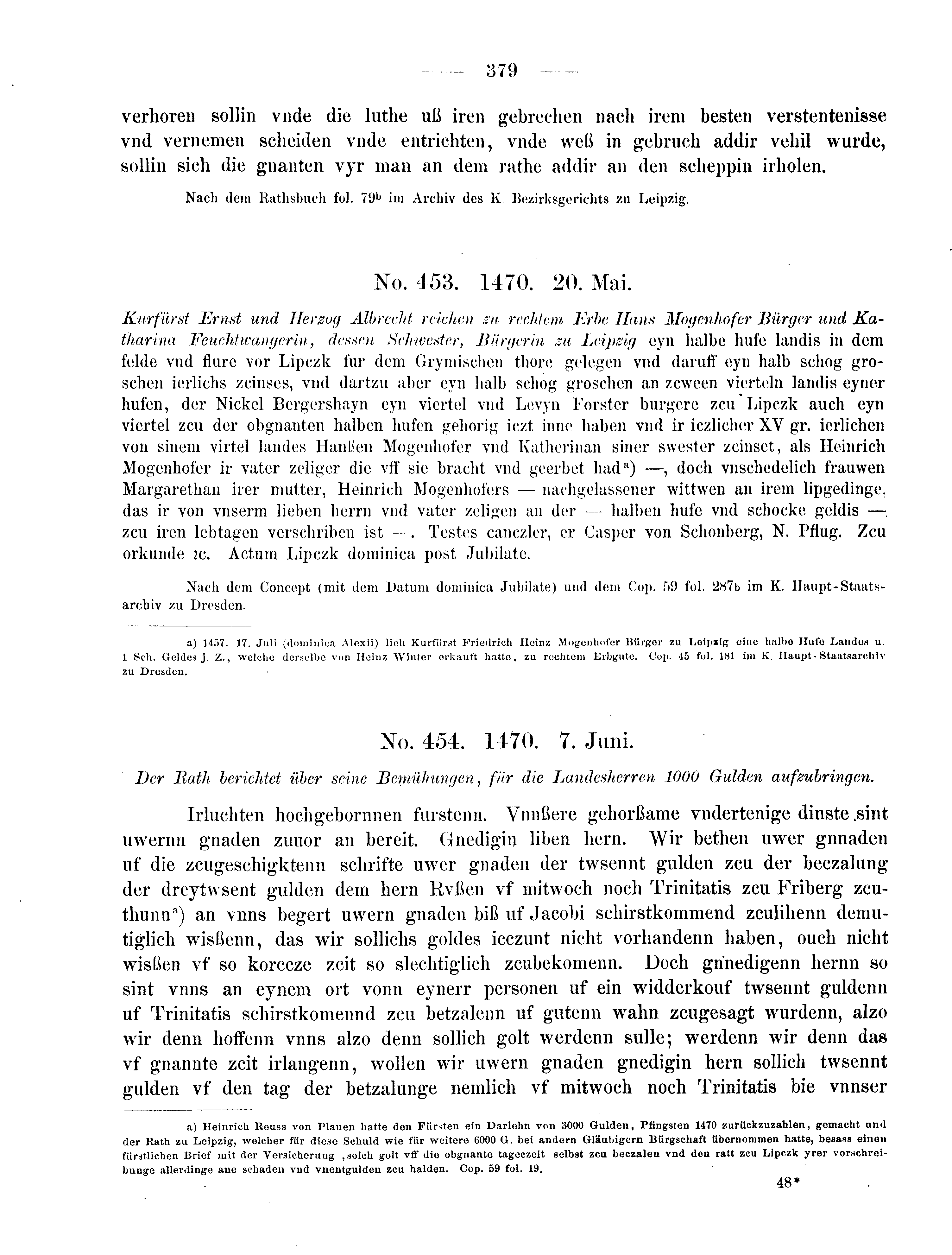 Historische Urkunde Seite 379 aus Band cds2_08