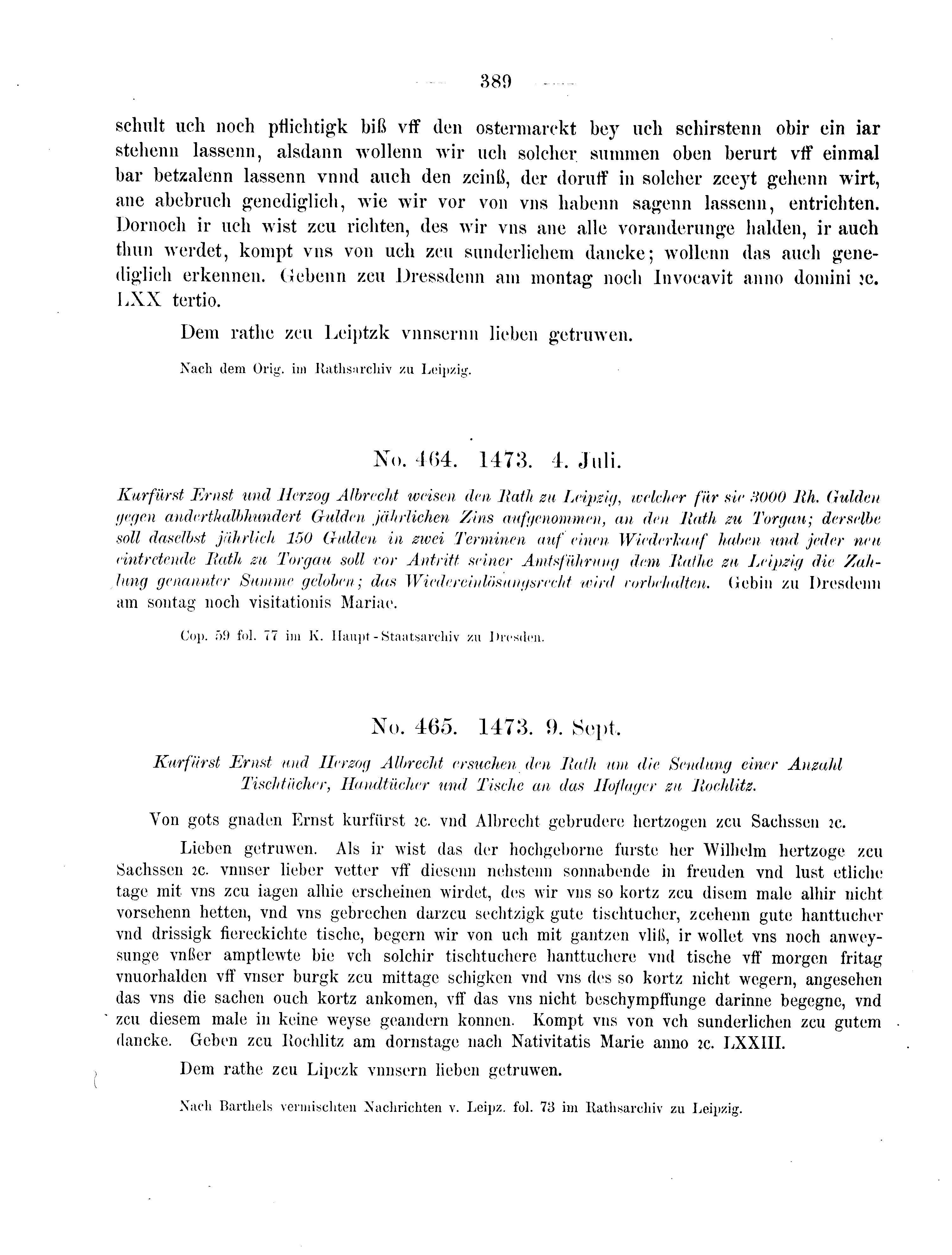Historische Urkunde Seite 389 aus Band cds2_08