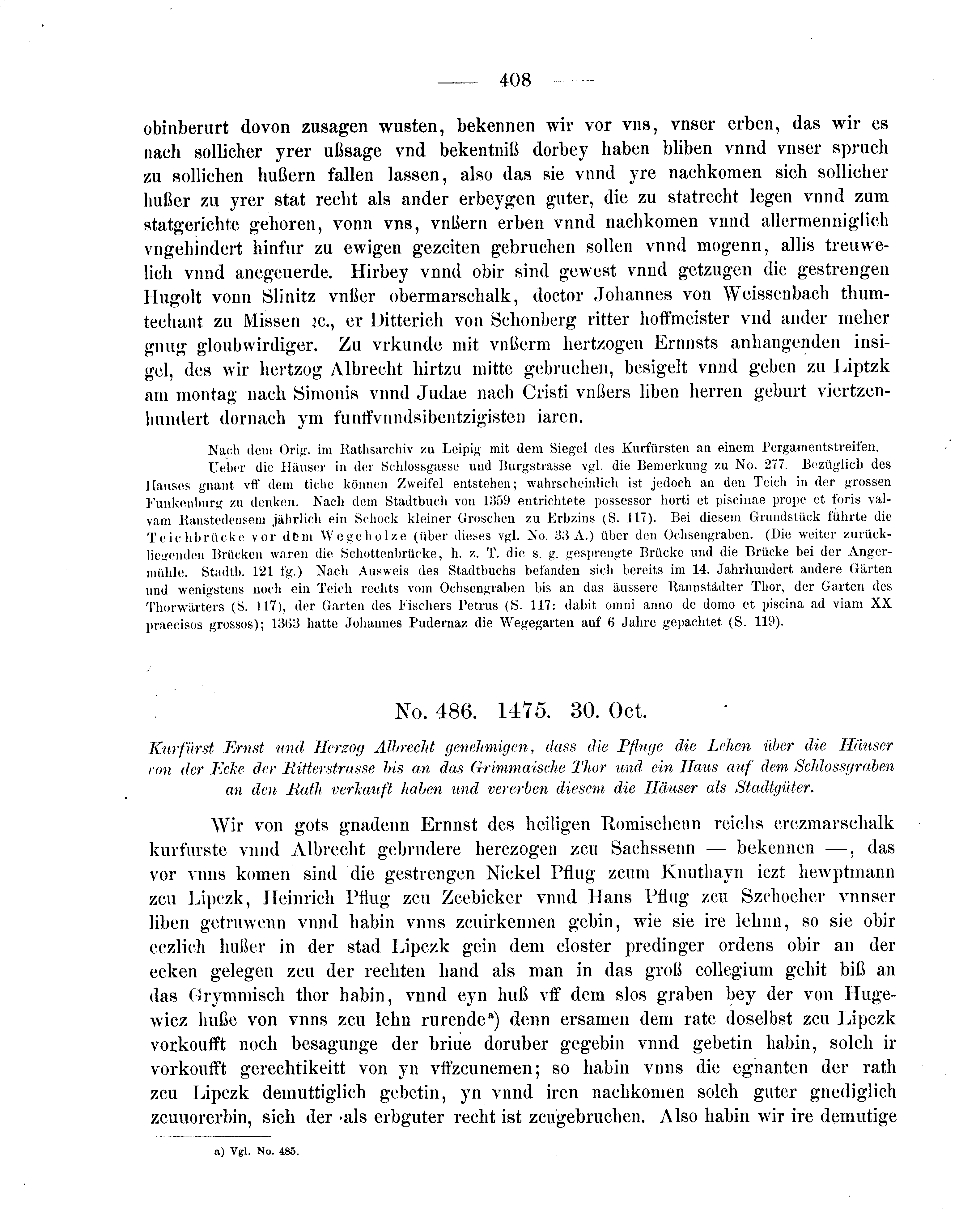 Historische Urkunde Seite 408 aus Band cds2_08