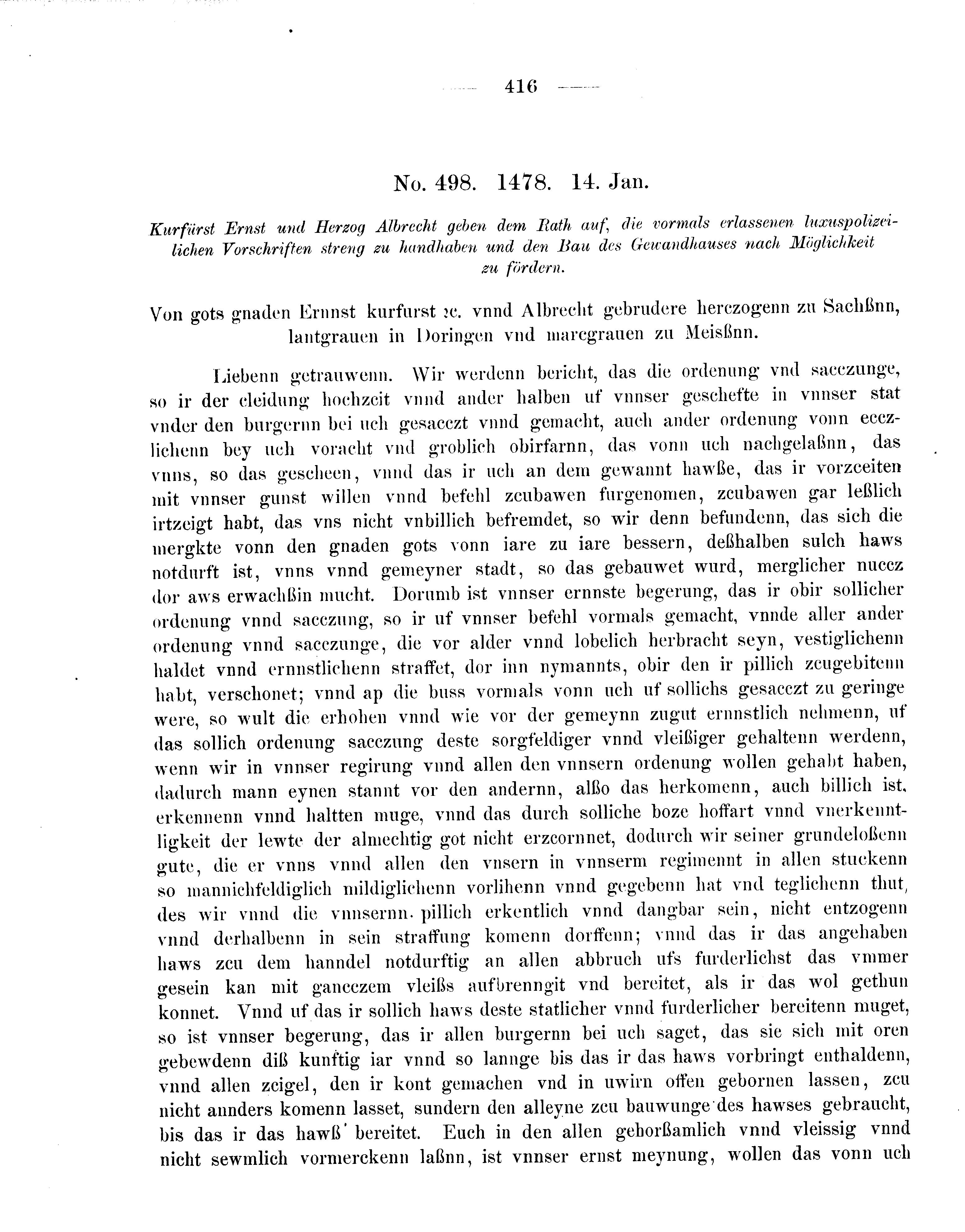 Historische Urkunde Seite 416 aus Band cds2_08