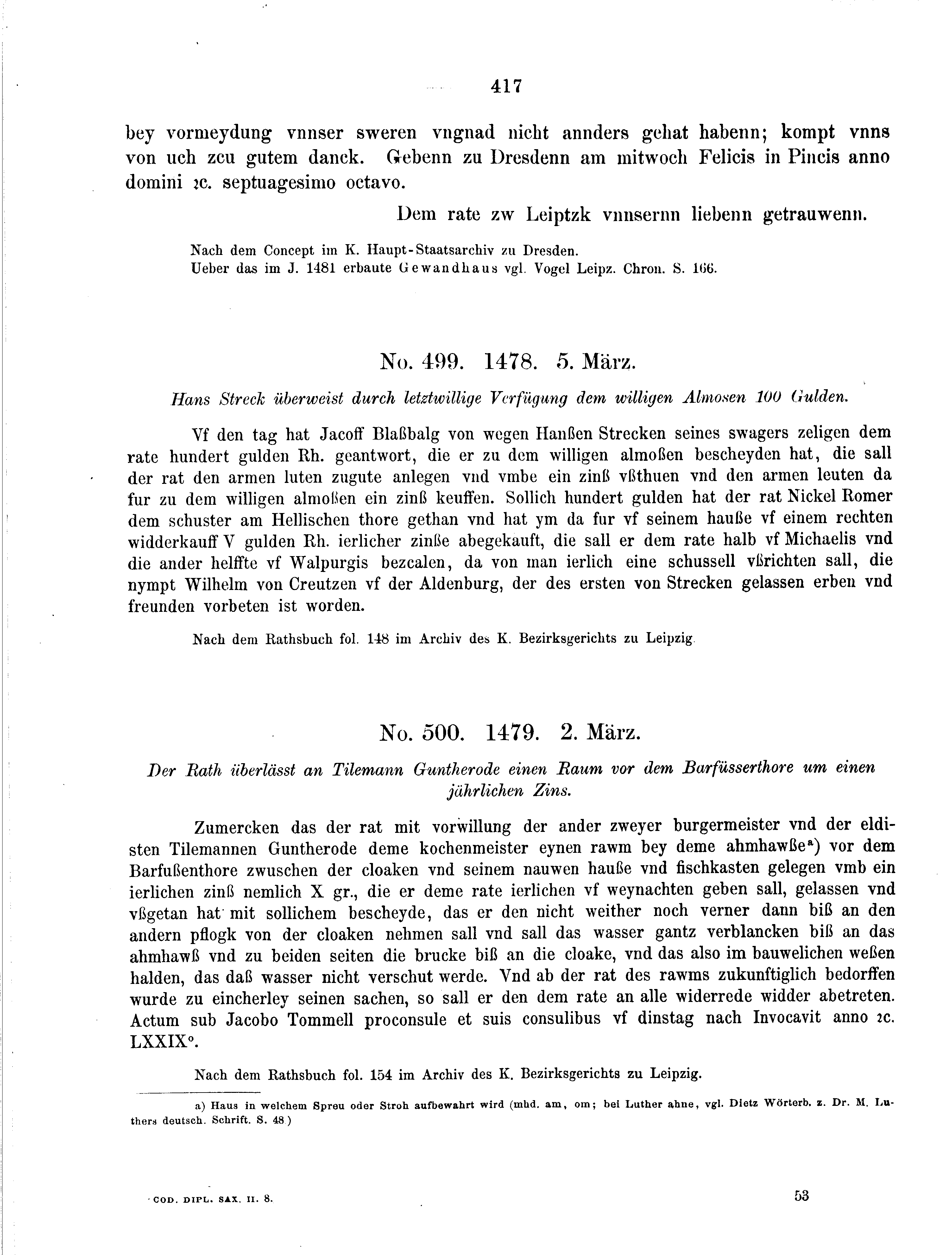 Historische Urkunde Seite 417 aus Band cds2_08