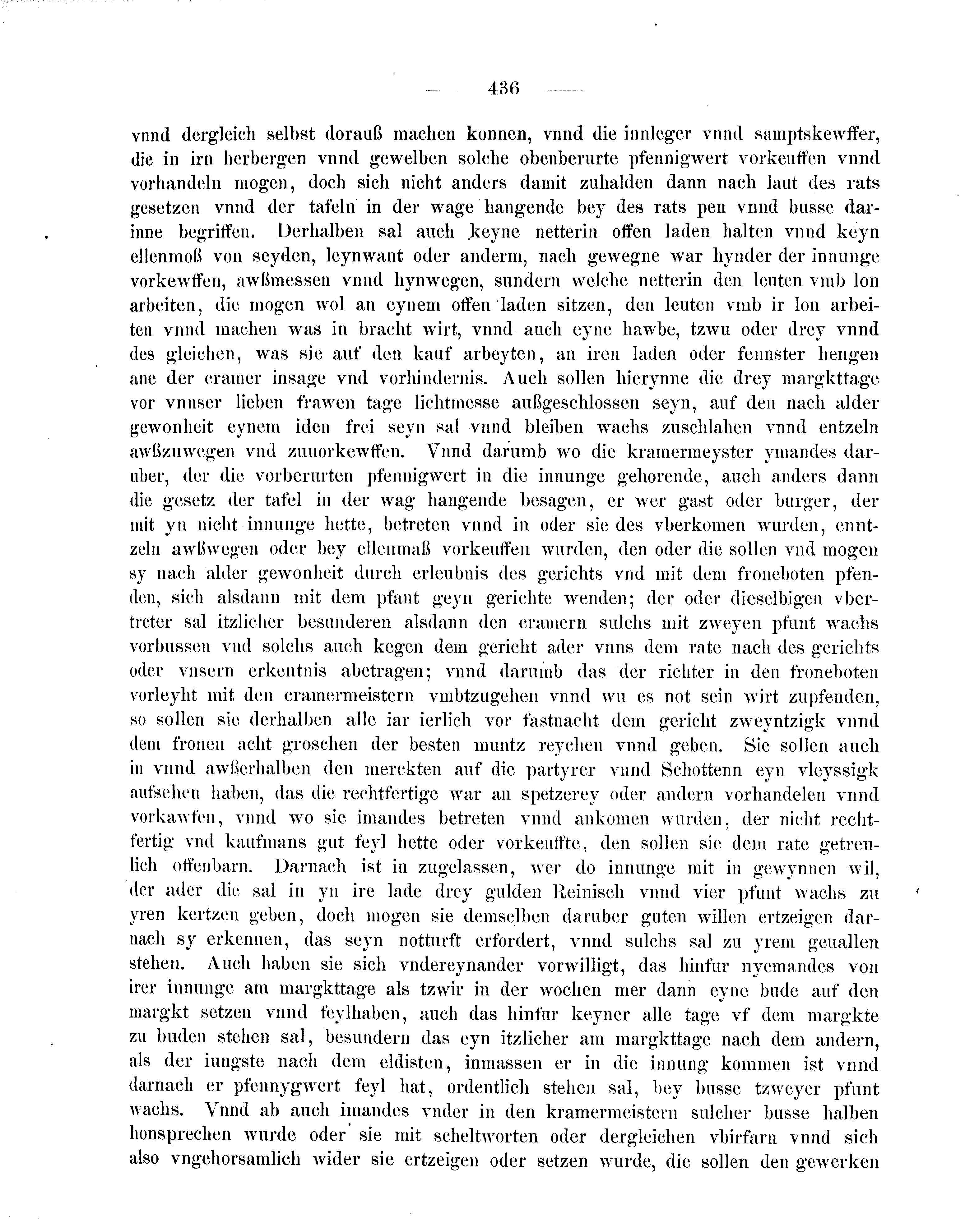 Historische Urkunde Seite 436 aus Band cds2_08