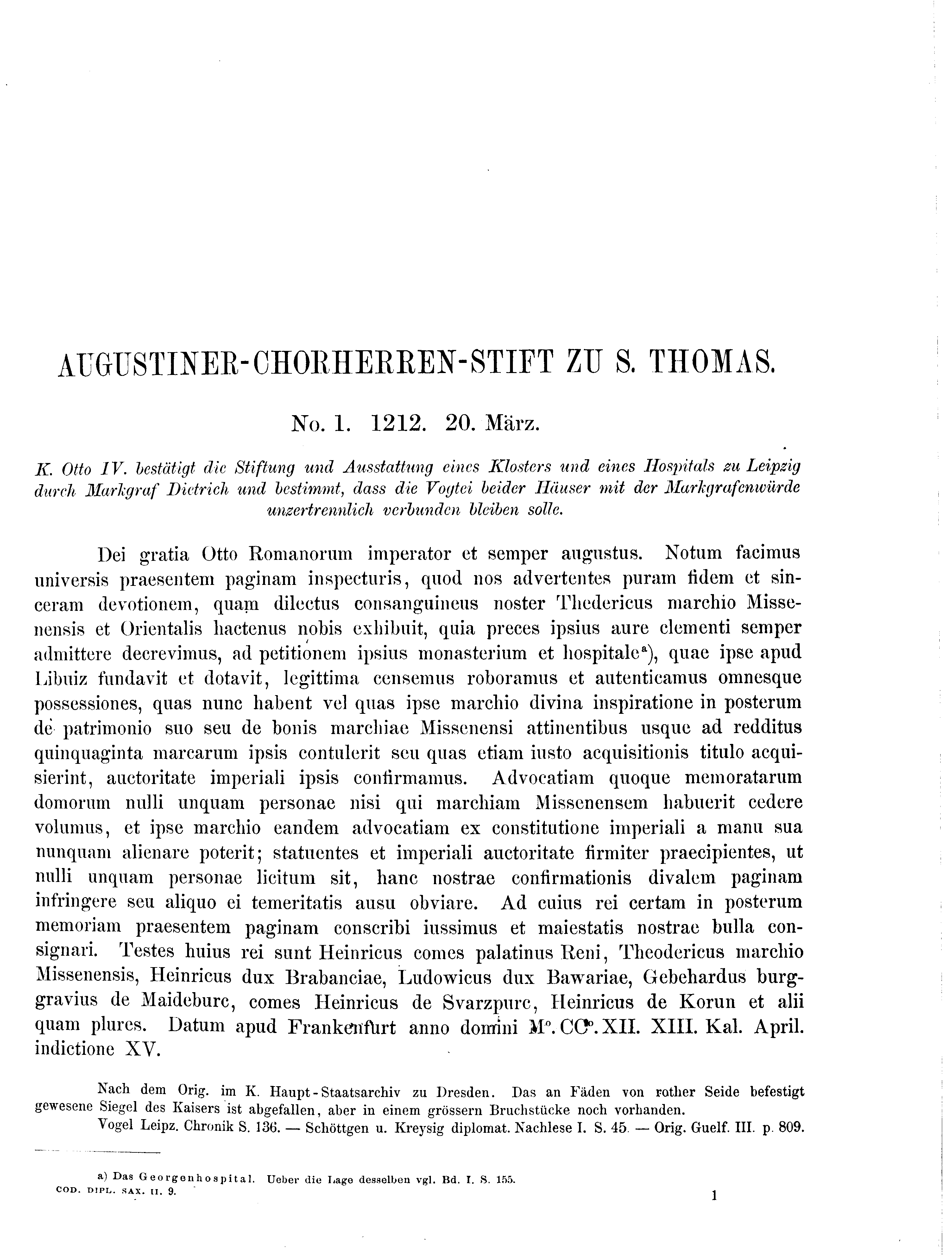 Historische Urkunde Seite 1 aus Band cds2_09