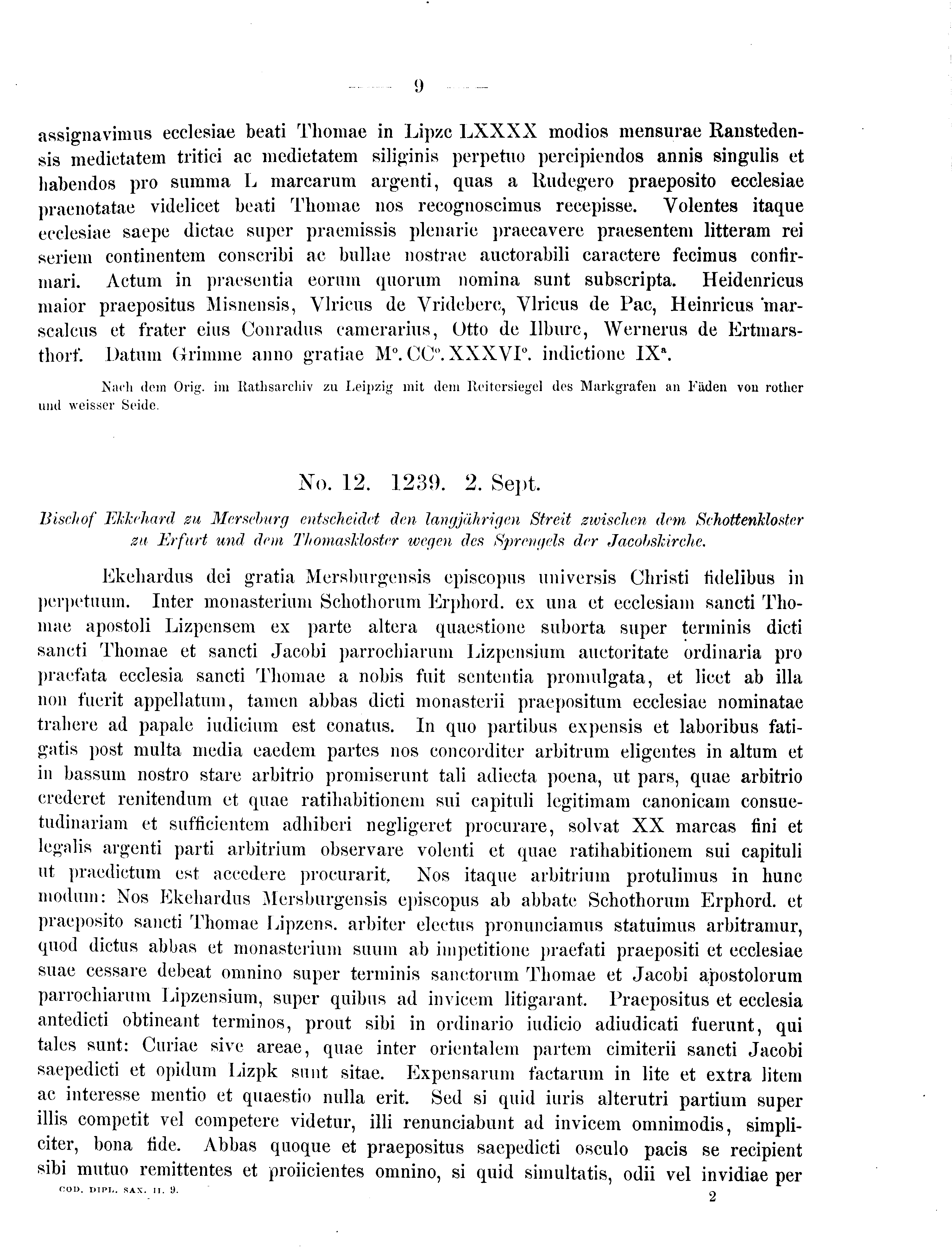 Historische Urkunde Seite 9 aus Band cds2_09