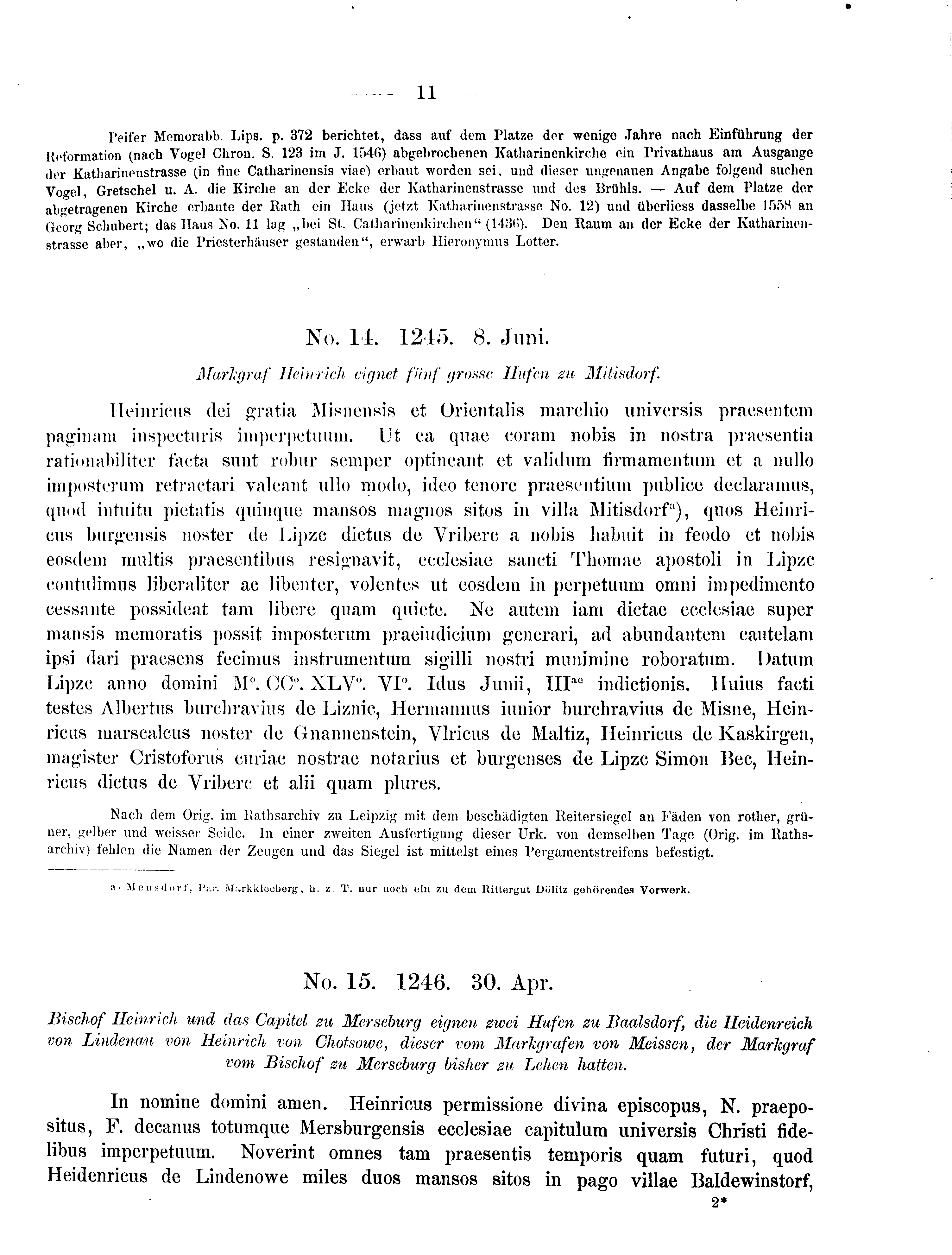 Historische Urkunde Seite 11 aus Band cds2_09