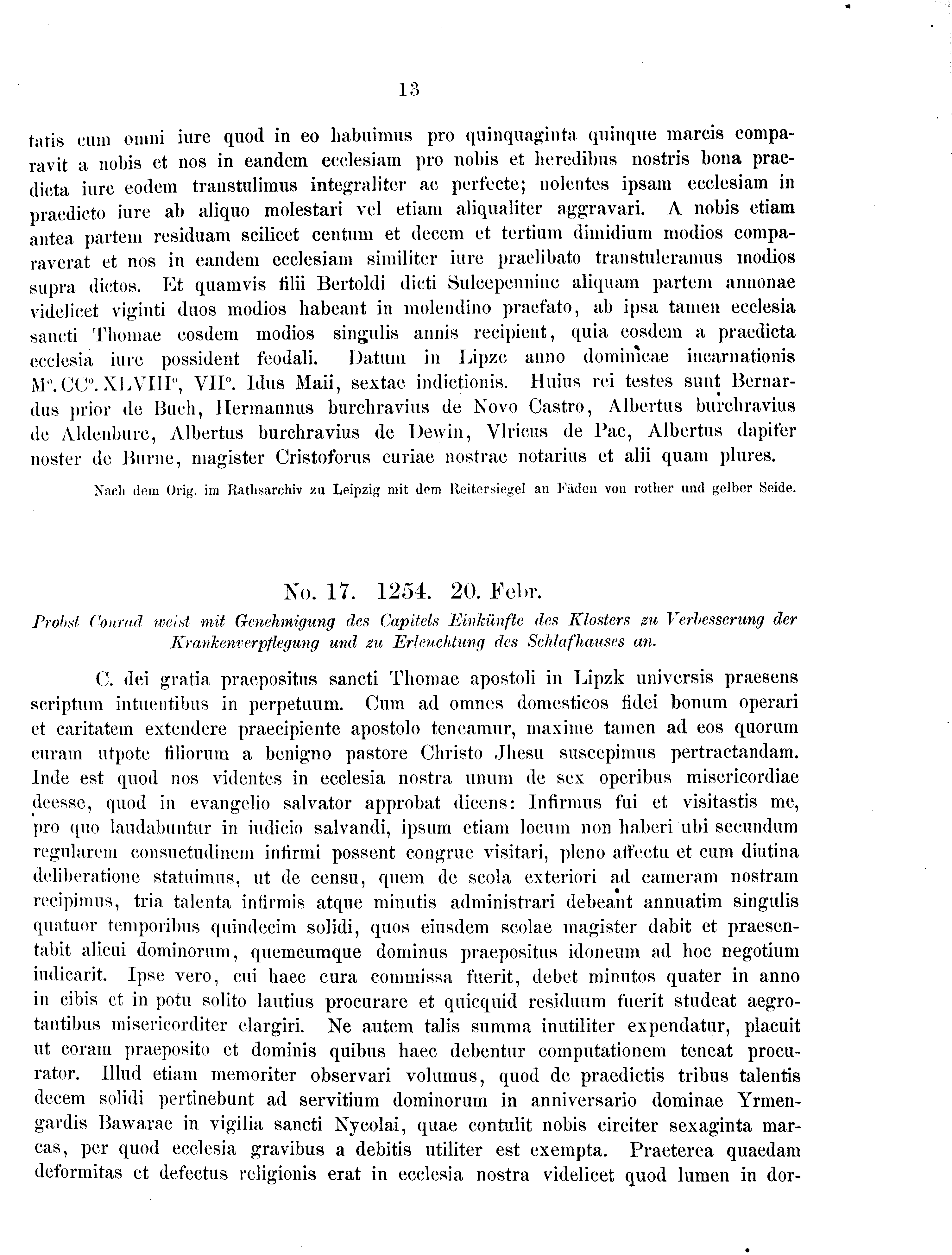 Historische Urkunde Seite 13 aus Band cds2_09