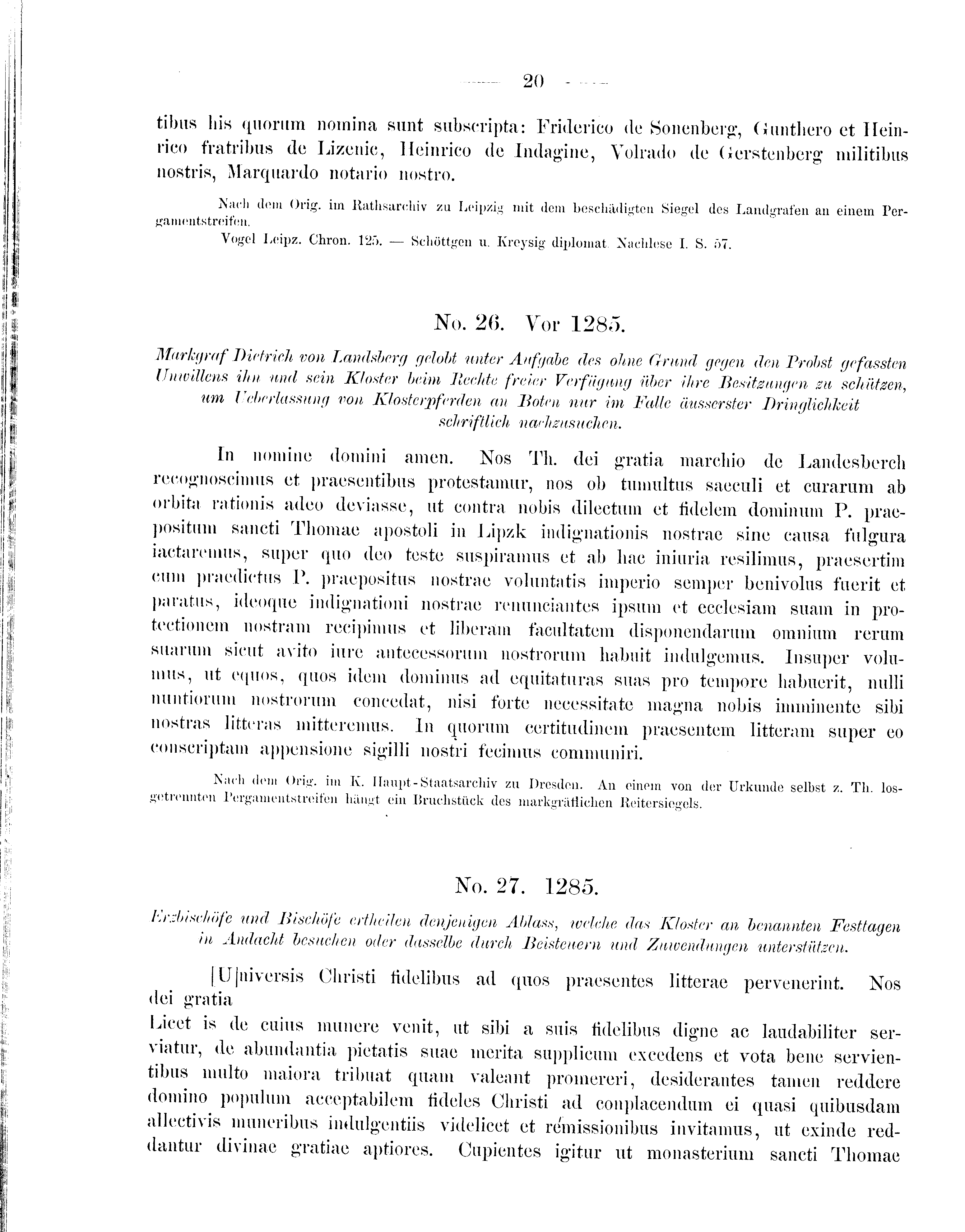 Historische Urkunde Seite 20 aus Band cds2_09