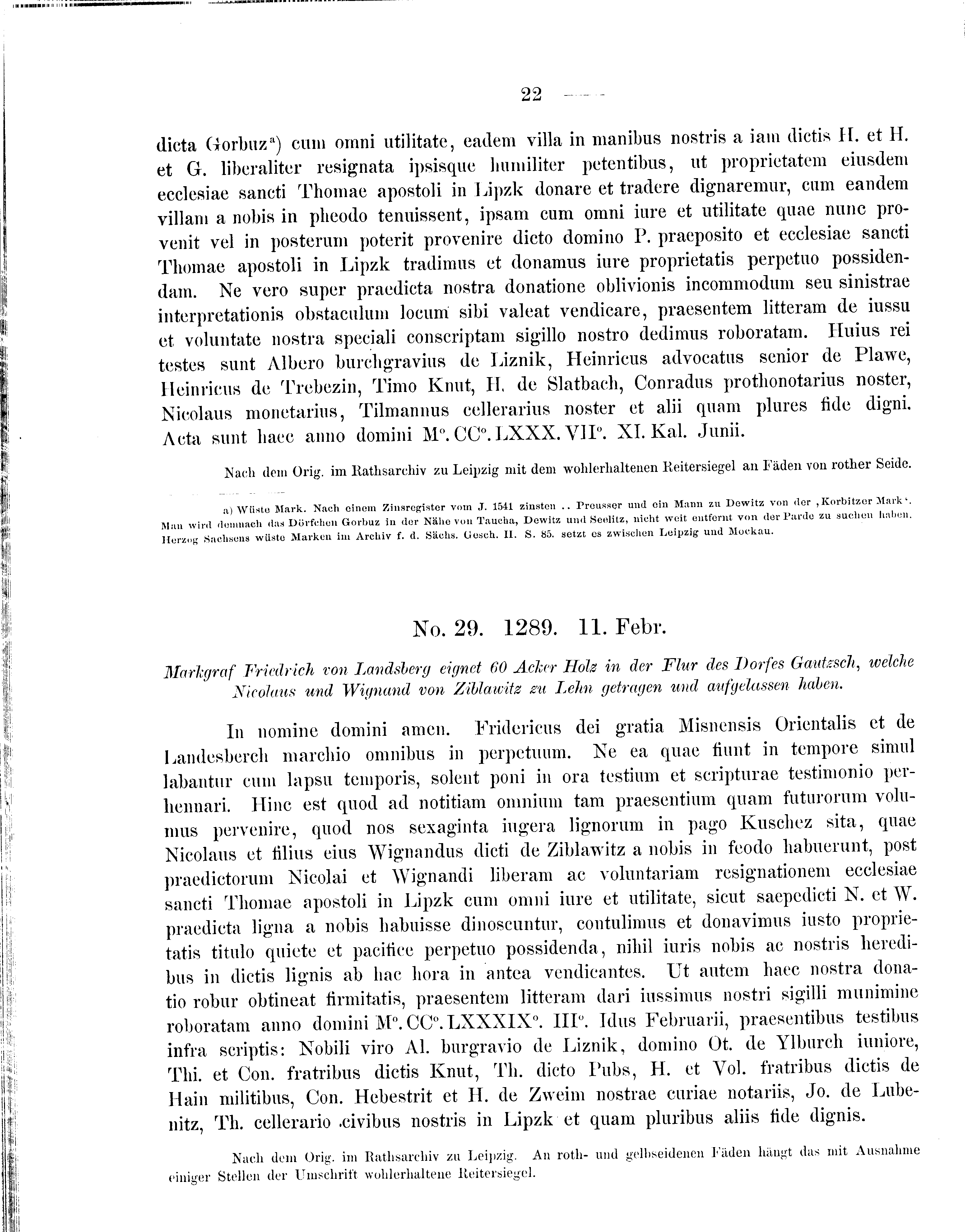 Historische Urkunde Seite 22 aus Band cds2_09