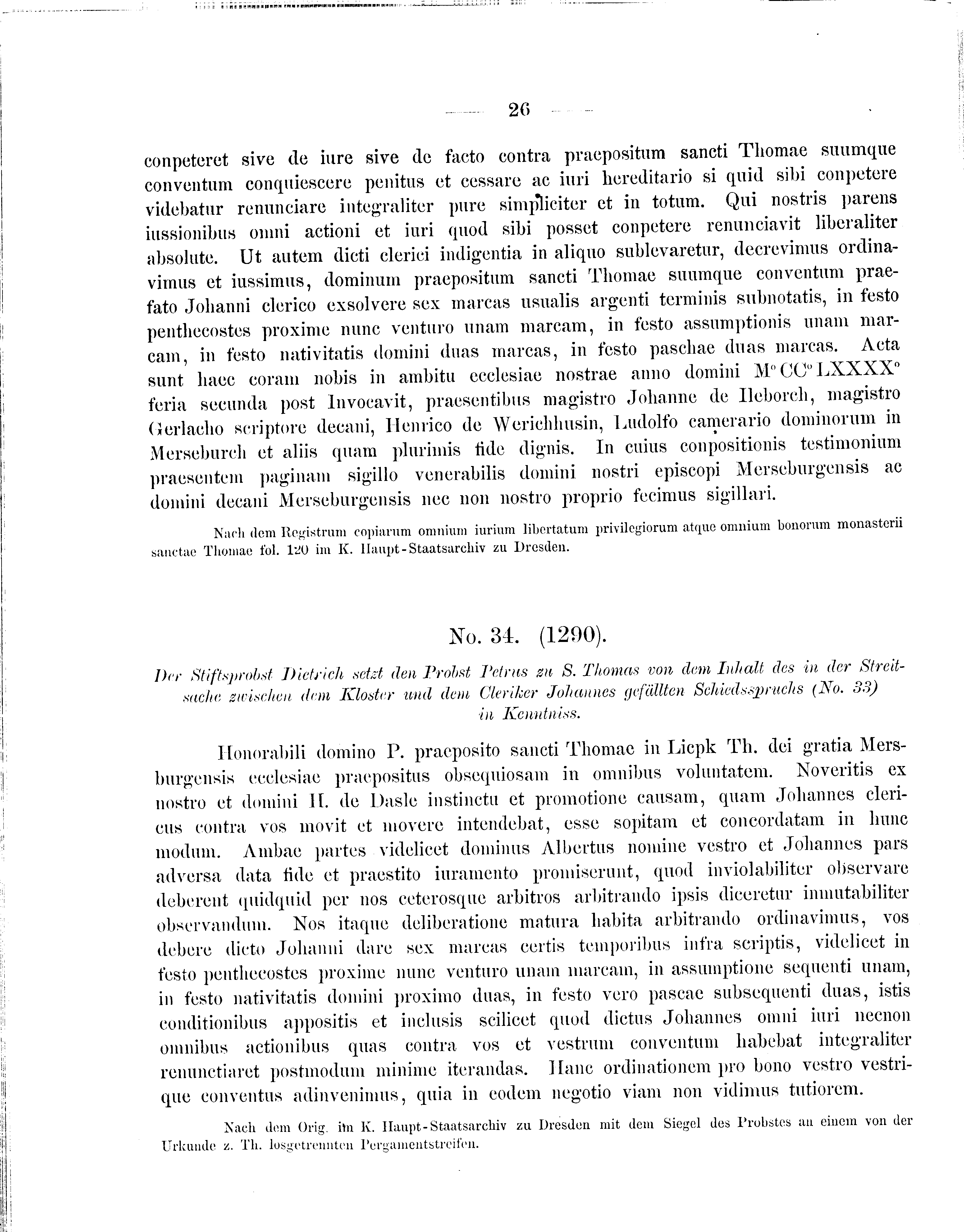 Historische Urkunde Seite 26 aus Band cds2_09