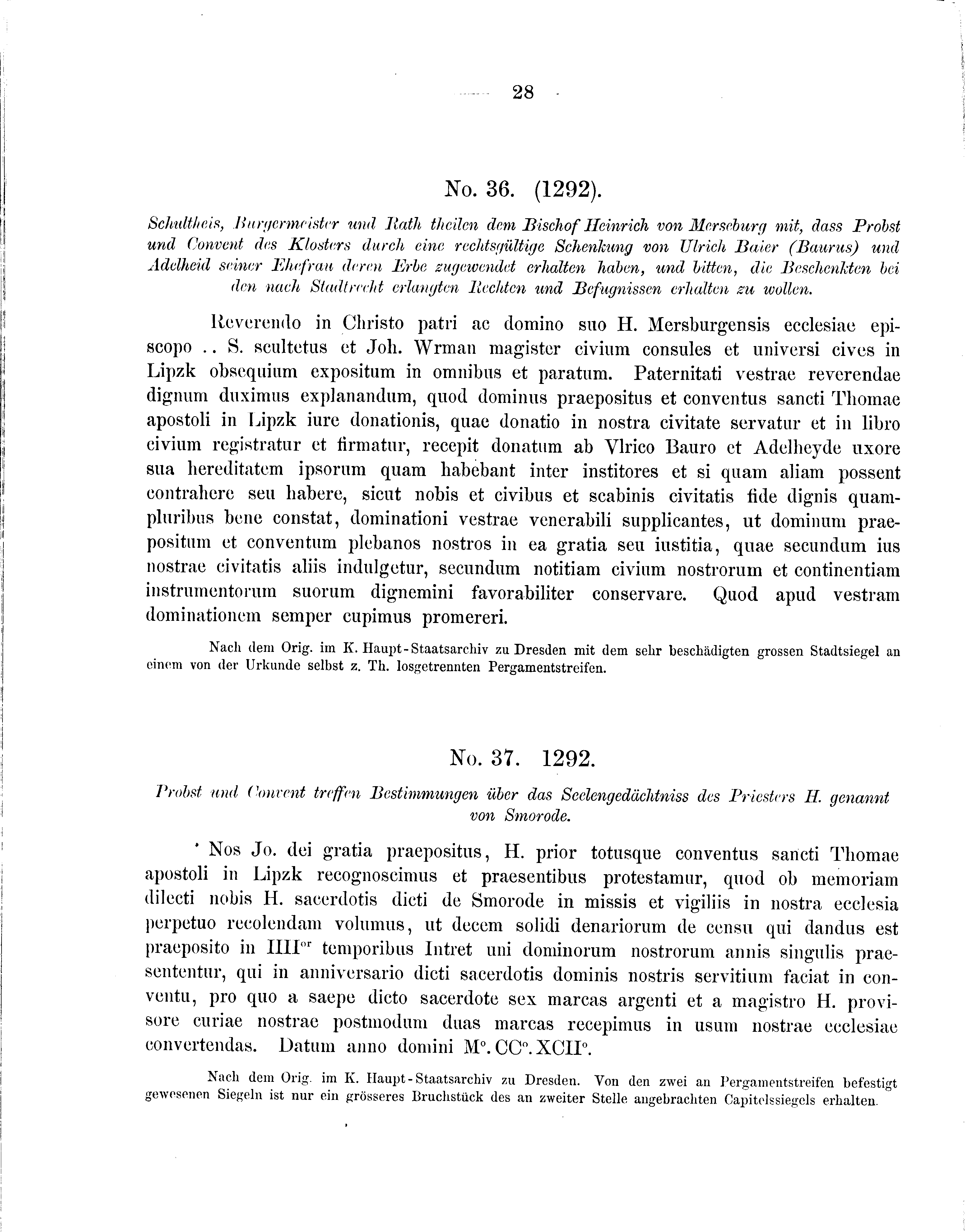 Historische Urkunde Seite 28 aus Band cds2_09