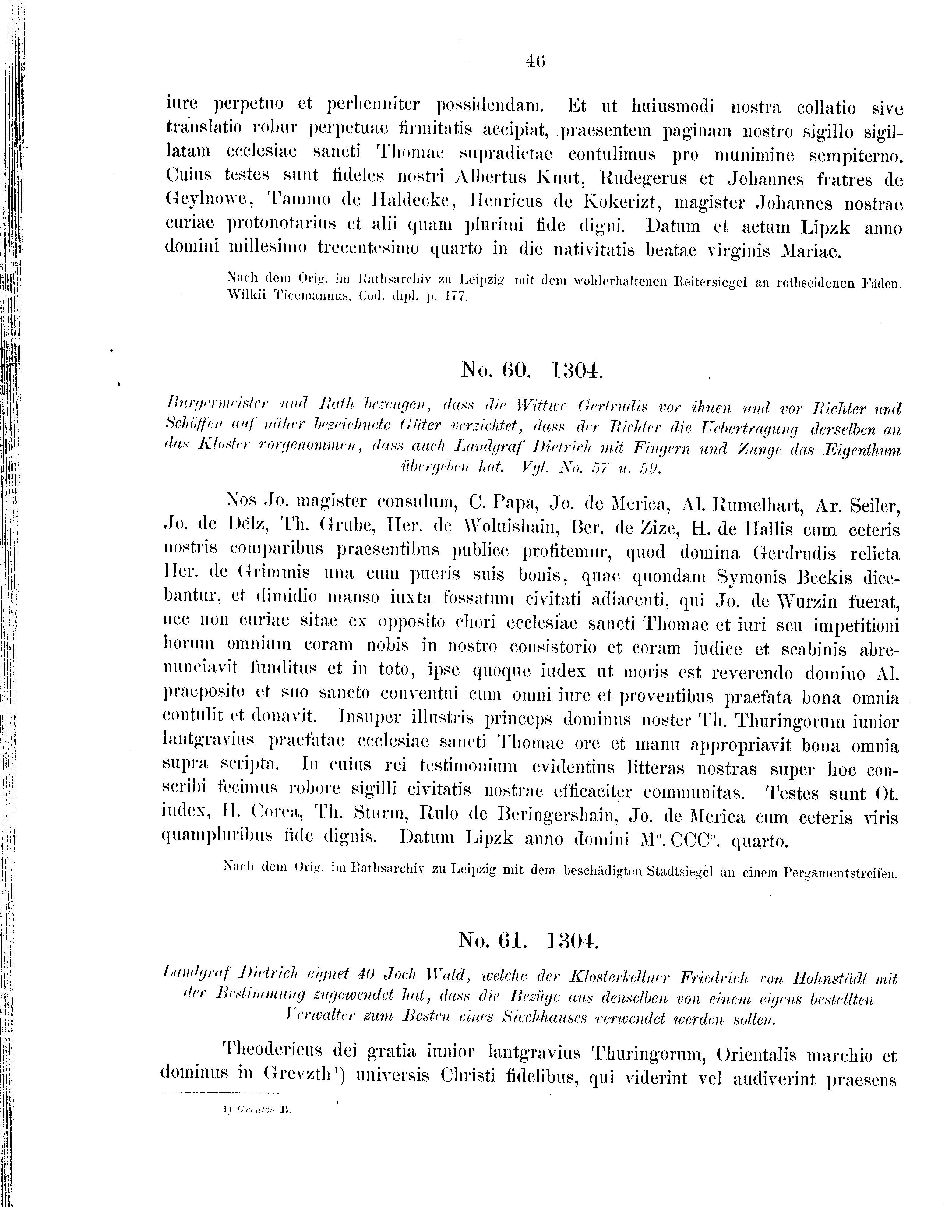 Historische Urkunde Seite 46 aus Band cds2_09