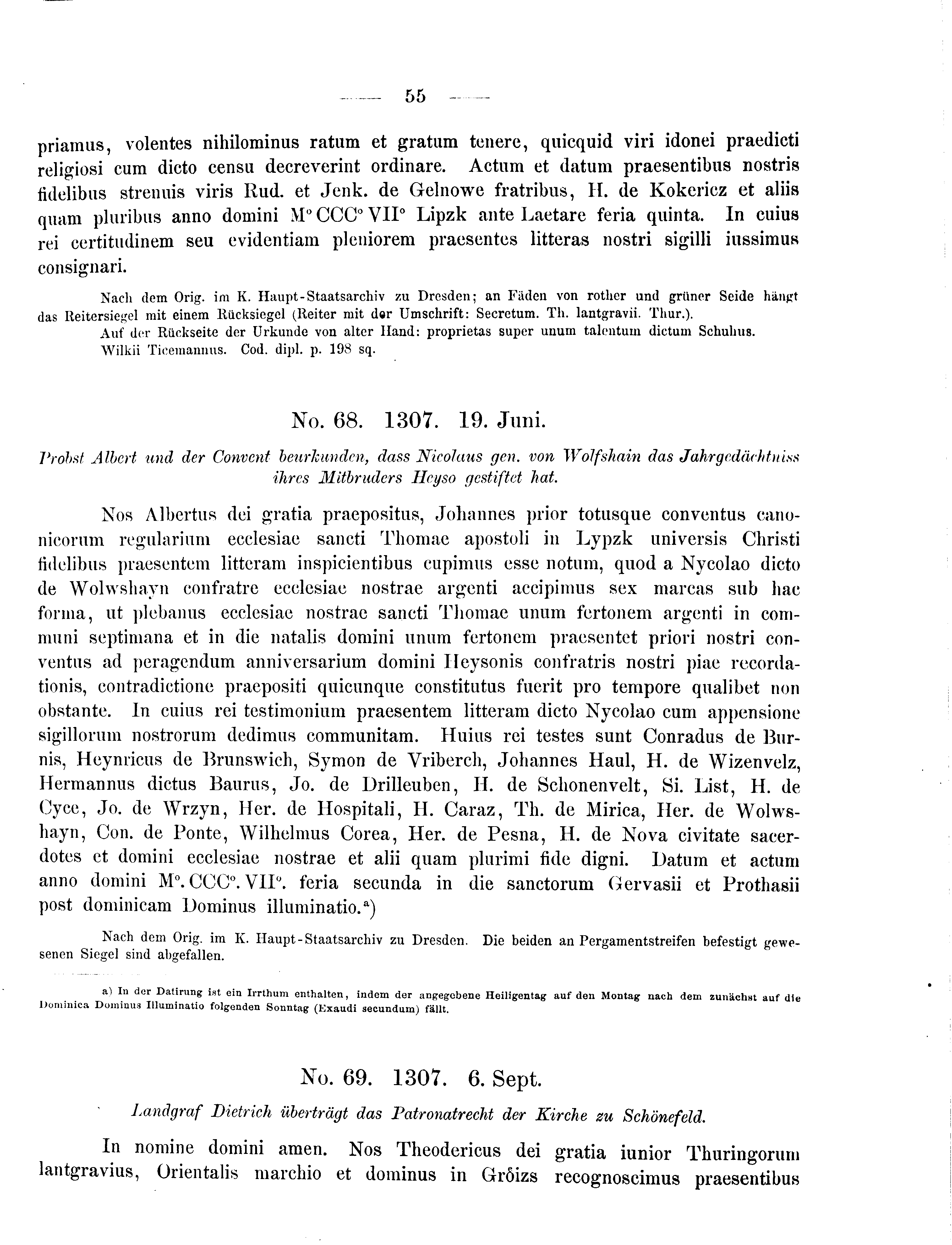 Historische Urkunde Seite 55 aus Band cds2_09