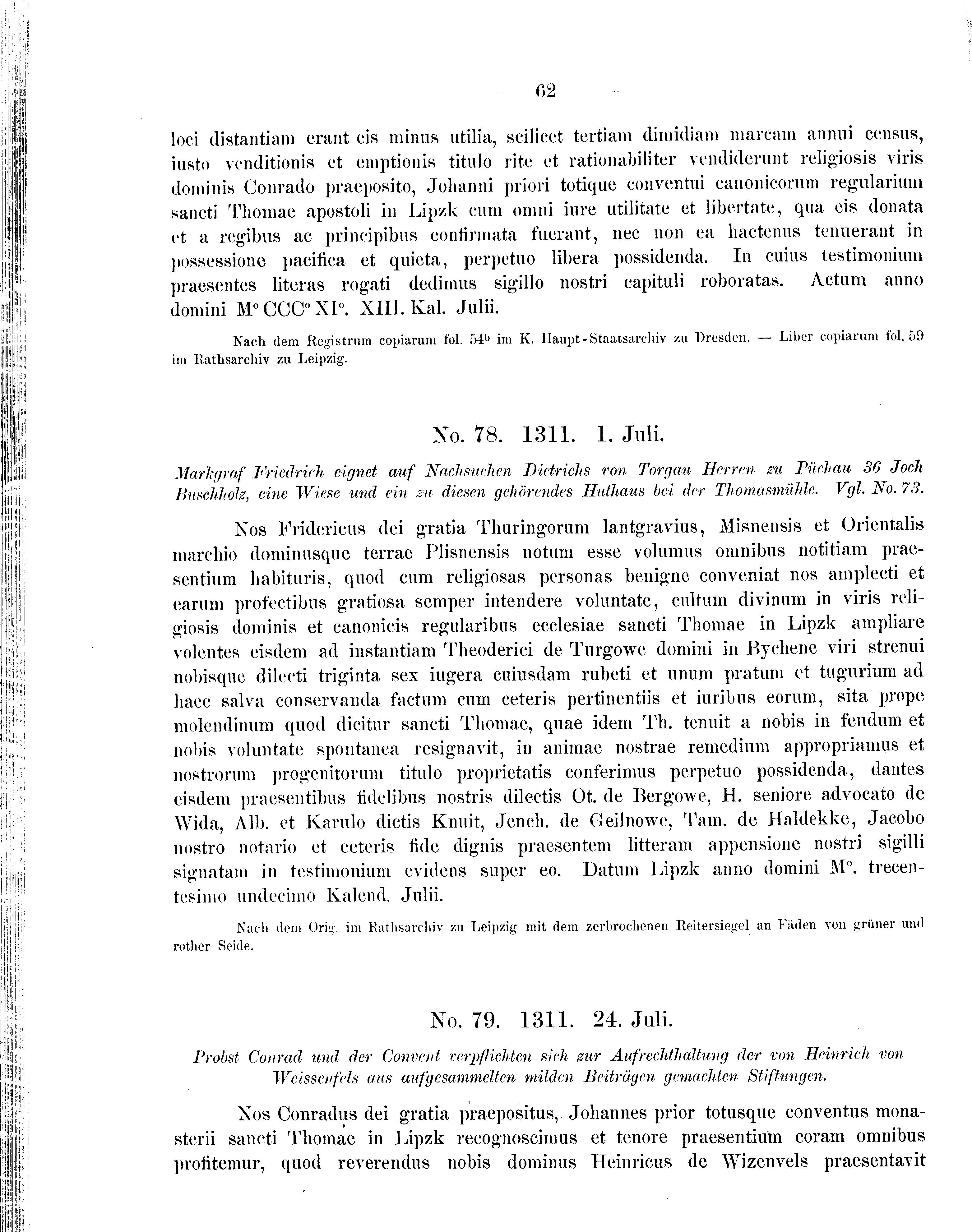 Historische Urkunde Seite 62 aus Band cds2_09