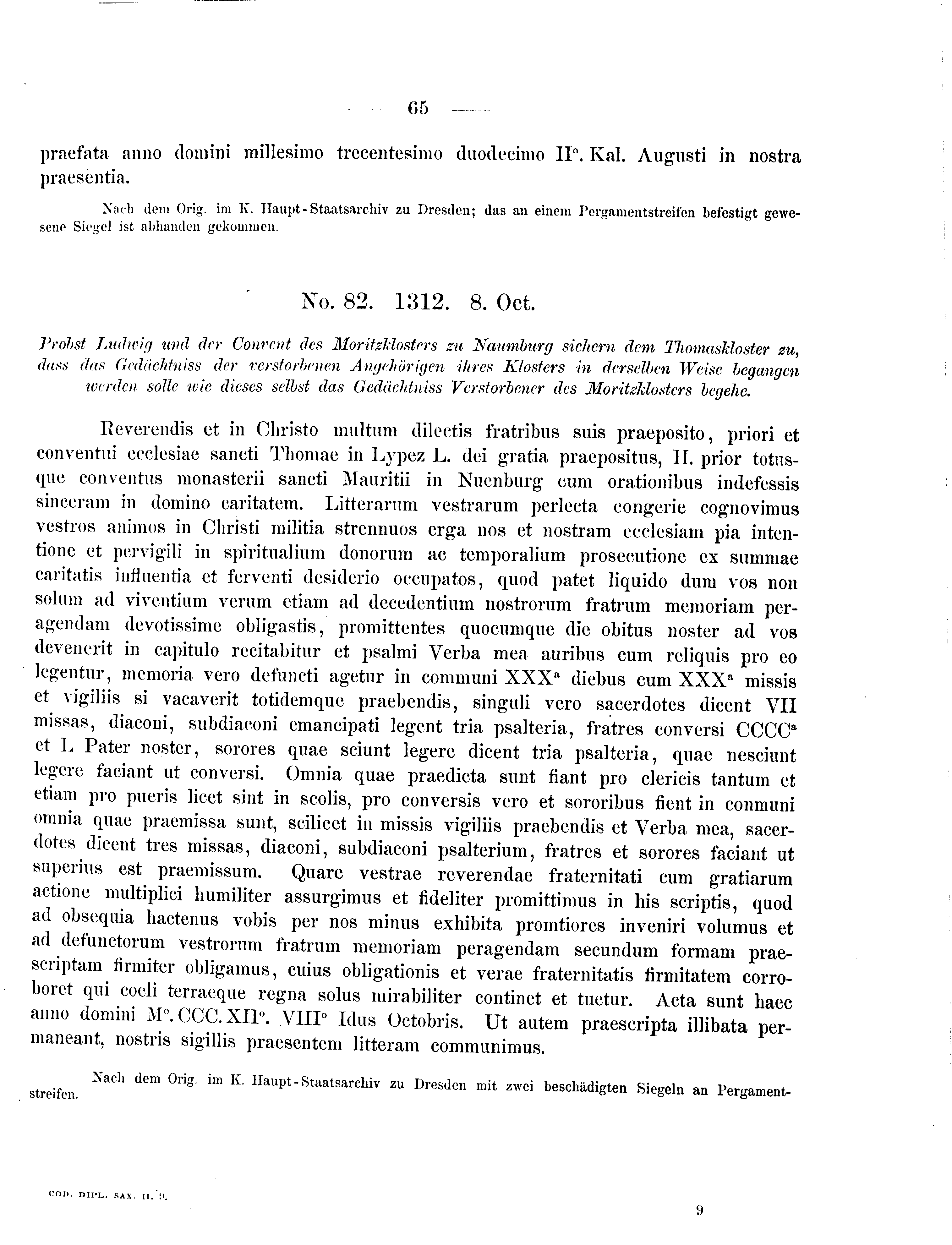 Historische Urkunde Seite 65 aus Band cds2_09