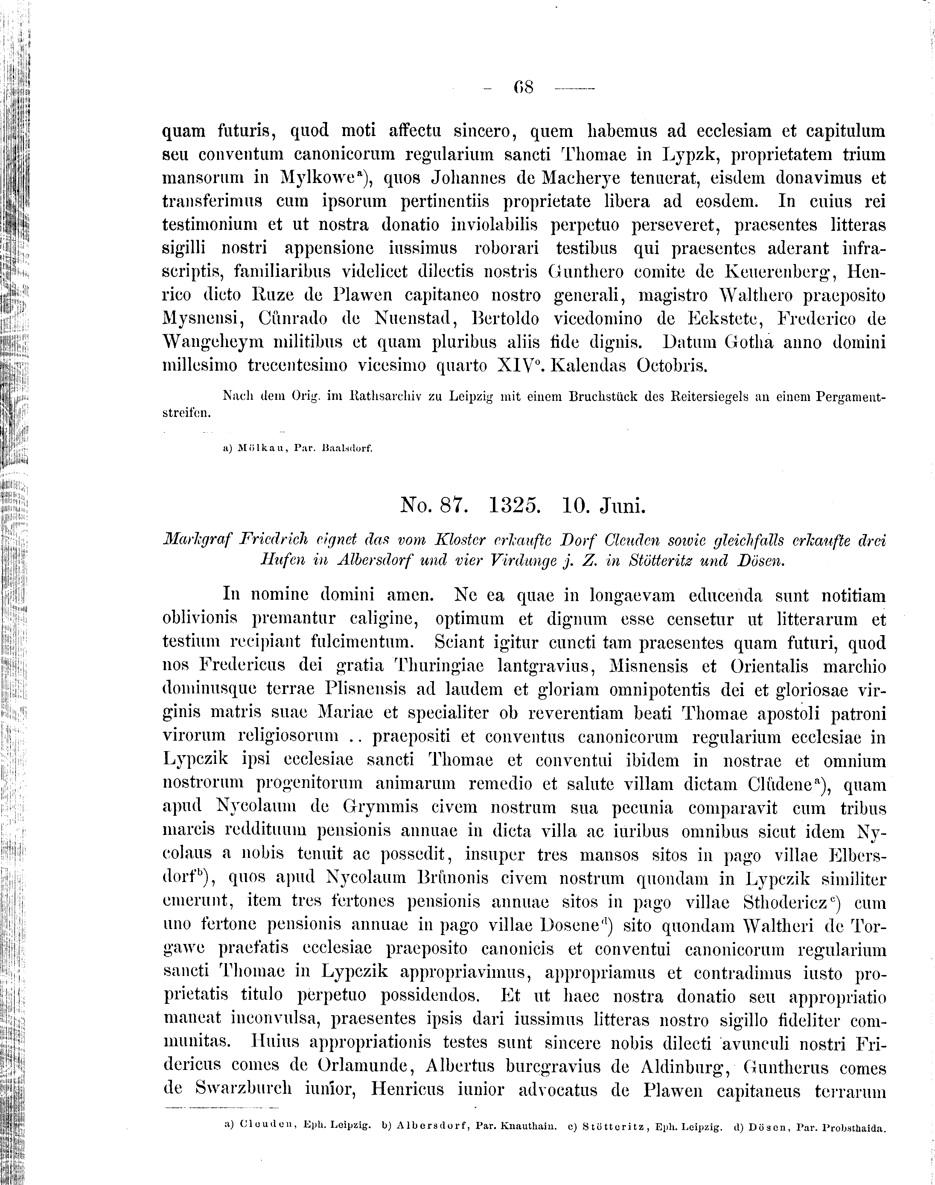 Historische Urkunde Seite 68 aus Band cds2_09