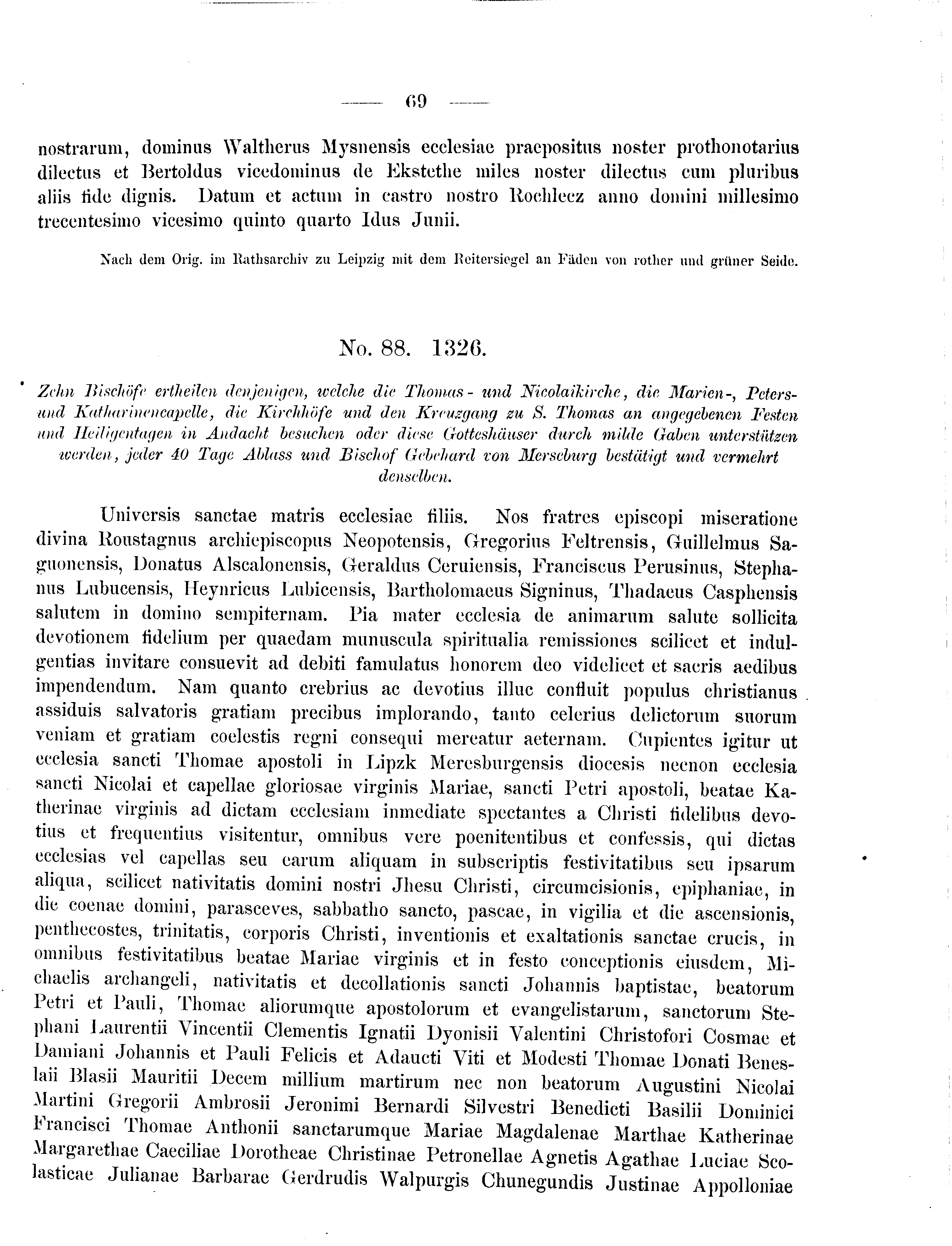 Historische Urkunde Seite 69 aus Band cds2_09