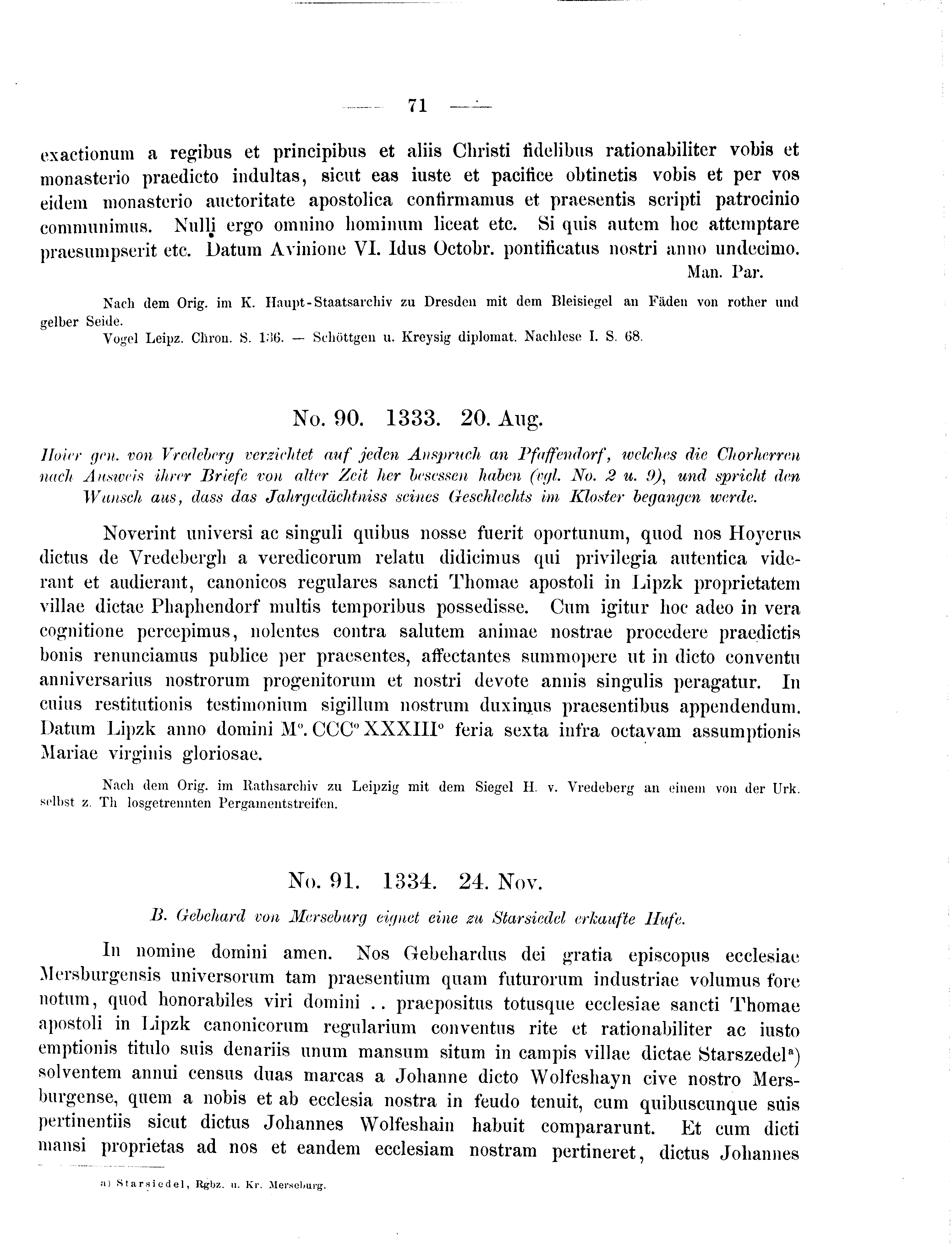 Historische Urkunde Seite 71 aus Band cds2_09