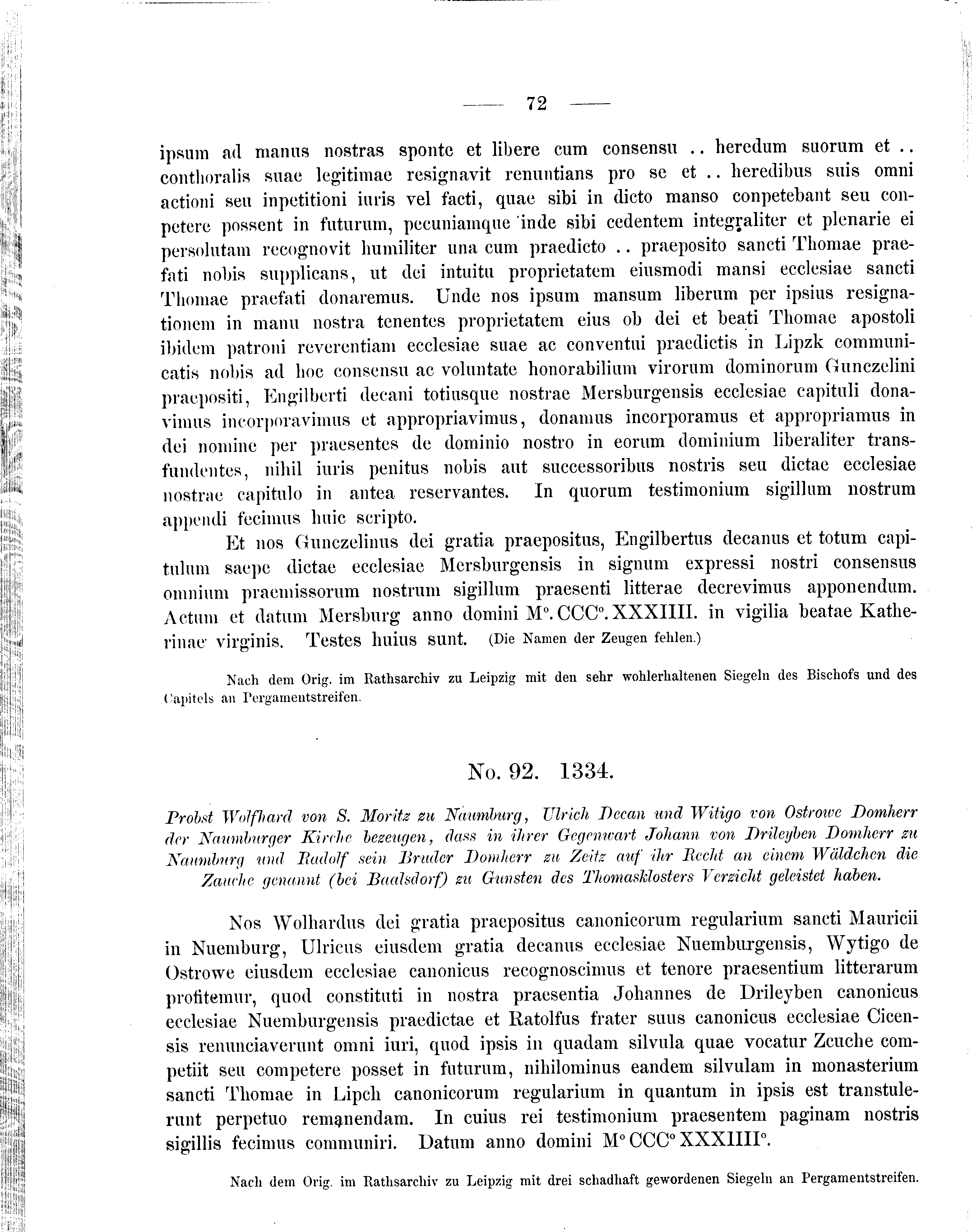 Historische Urkunde Seite 72 aus Band cds2_09
