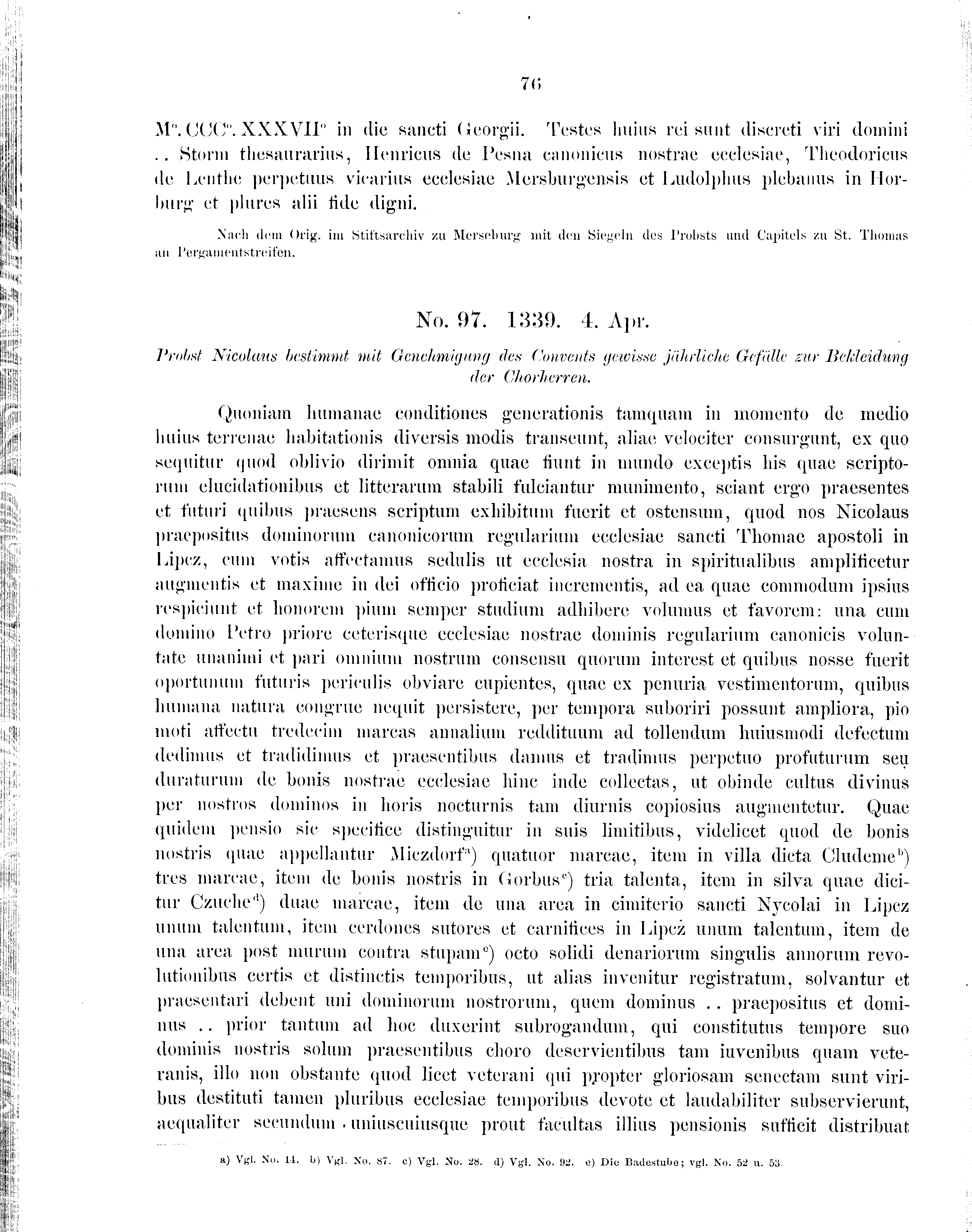 Historische Urkunde Seite 76 aus Band cds2_09