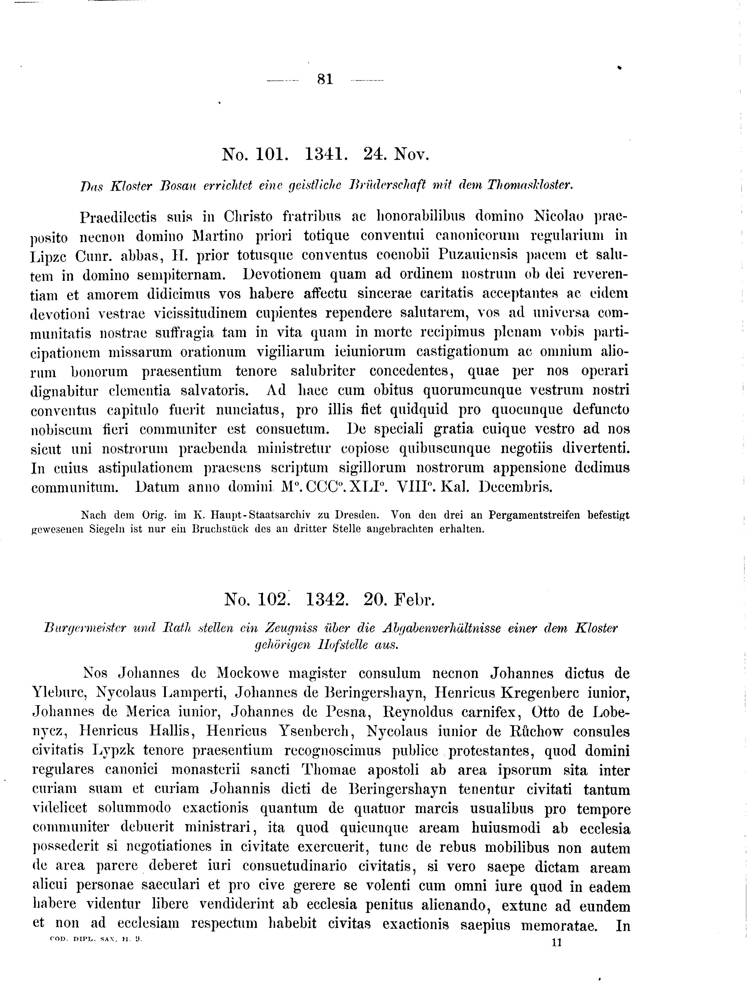 Historische Urkunde Seite 81 aus Band cds2_09