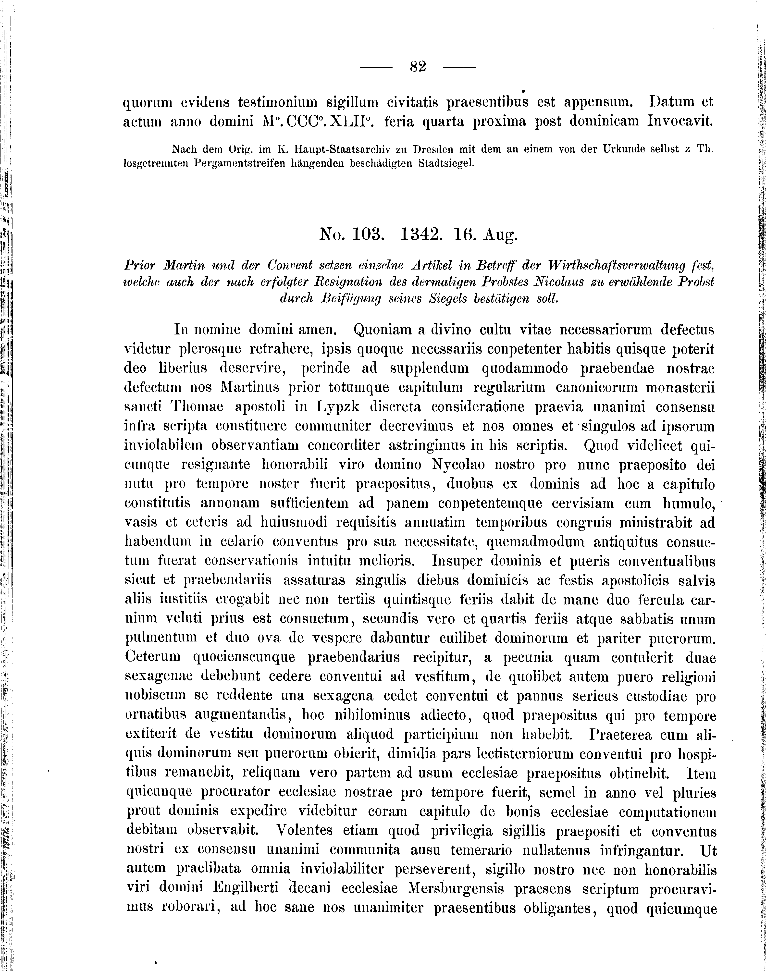 Historische Urkunde Seite 82 aus Band cds2_09