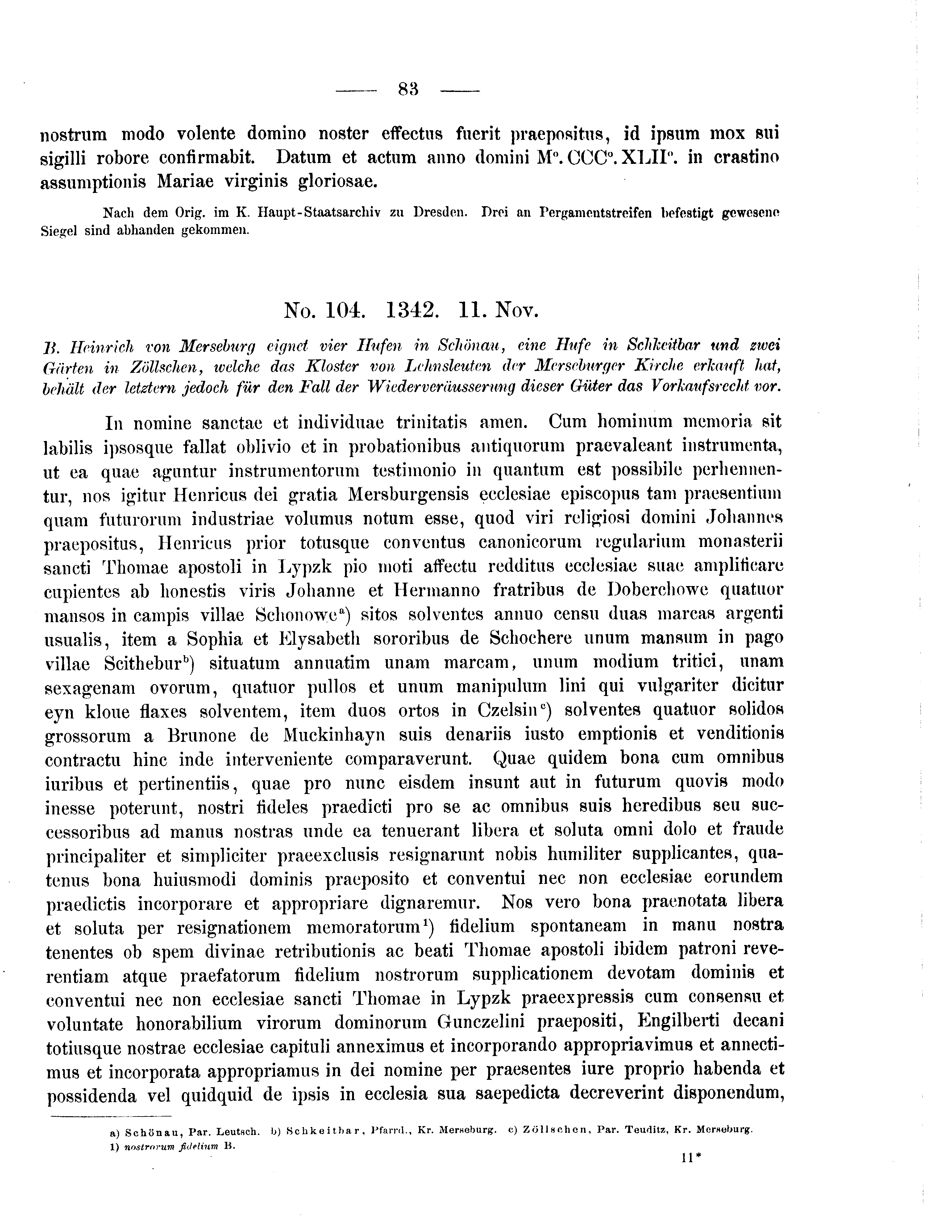 Historische Urkunde Seite 83 aus Band cds2_09