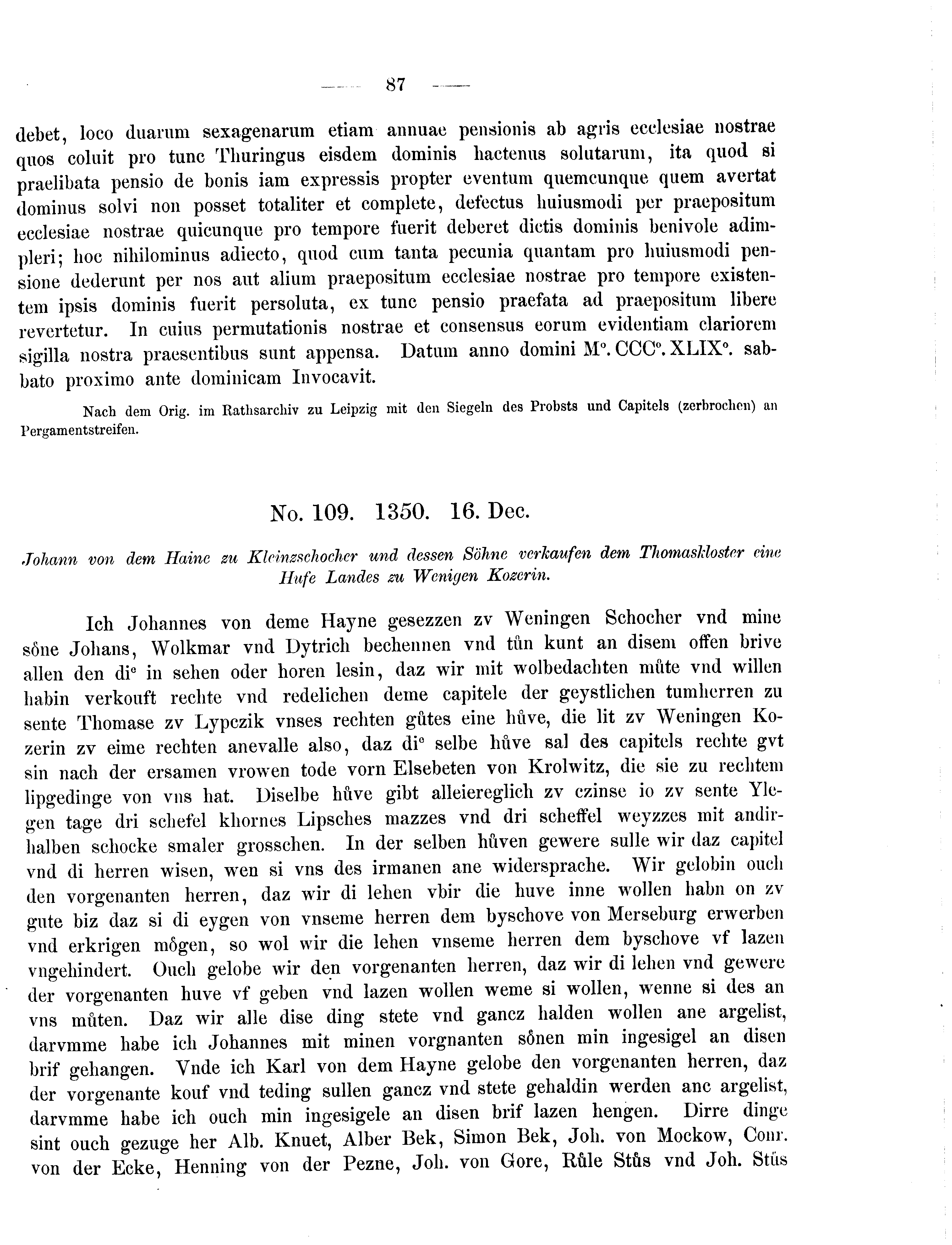 Historische Urkunde Seite 87 aus Band cds2_09