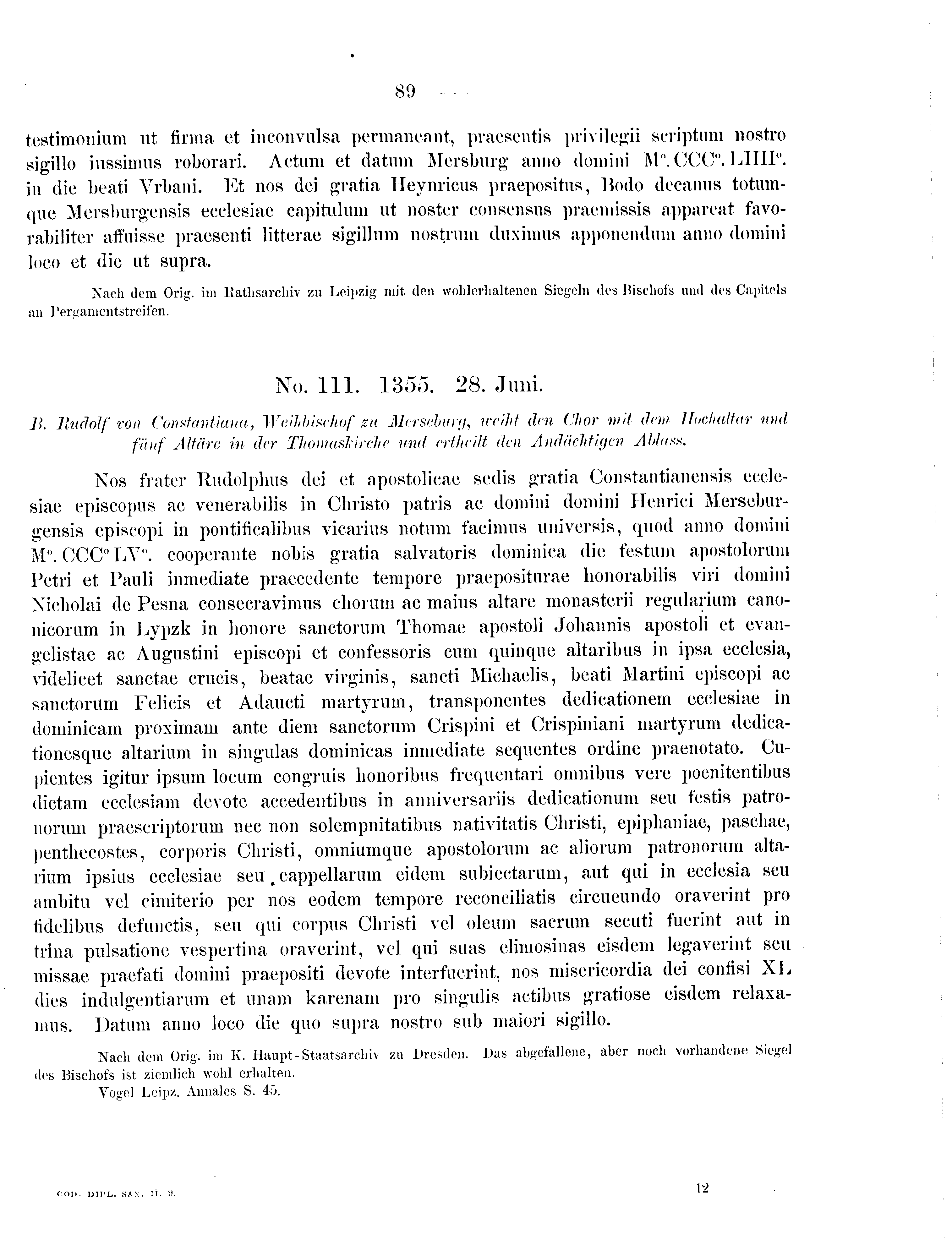 Historische Urkunde Seite 89 aus Band cds2_09