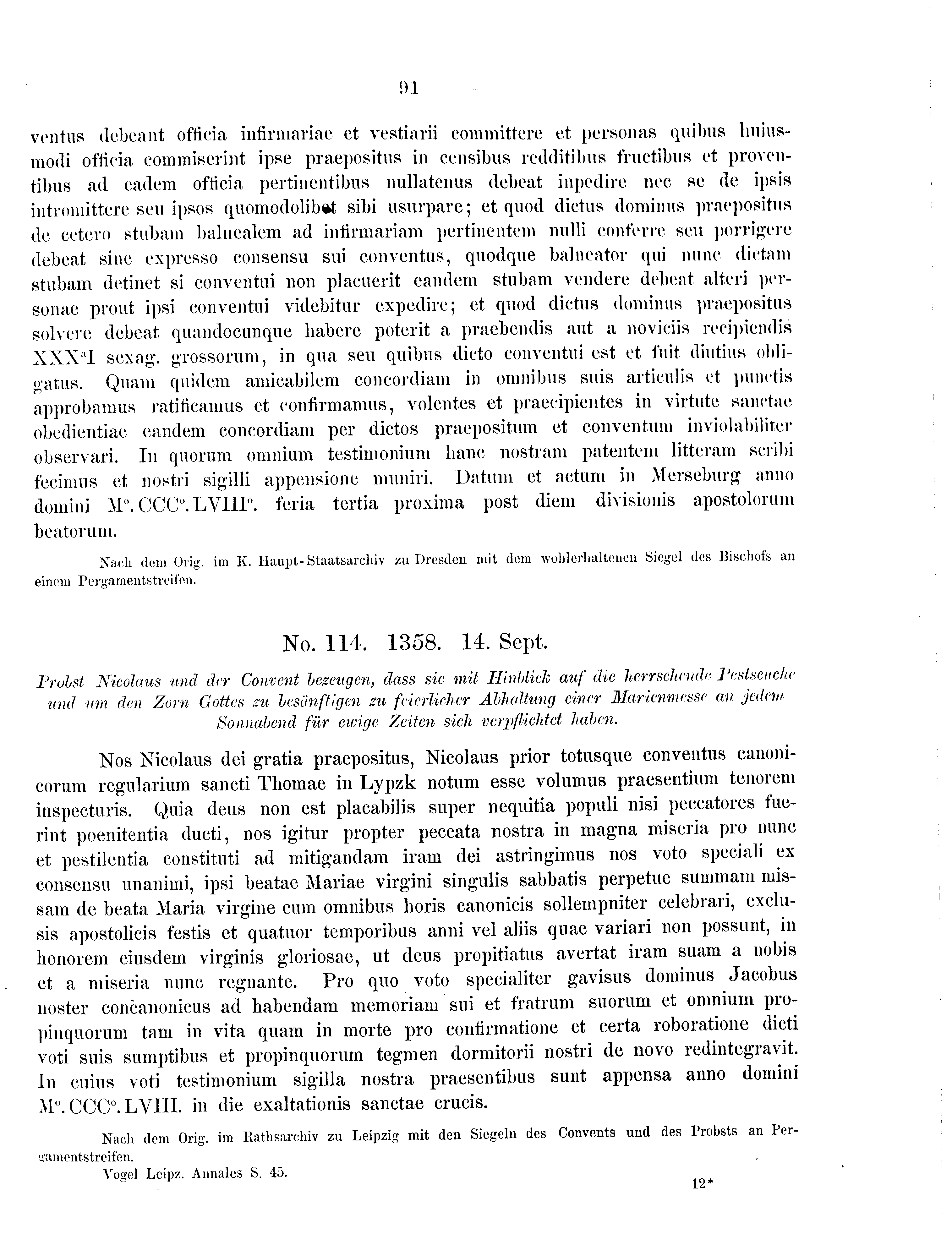 Historische Urkunde Seite 91 aus Band cds2_09