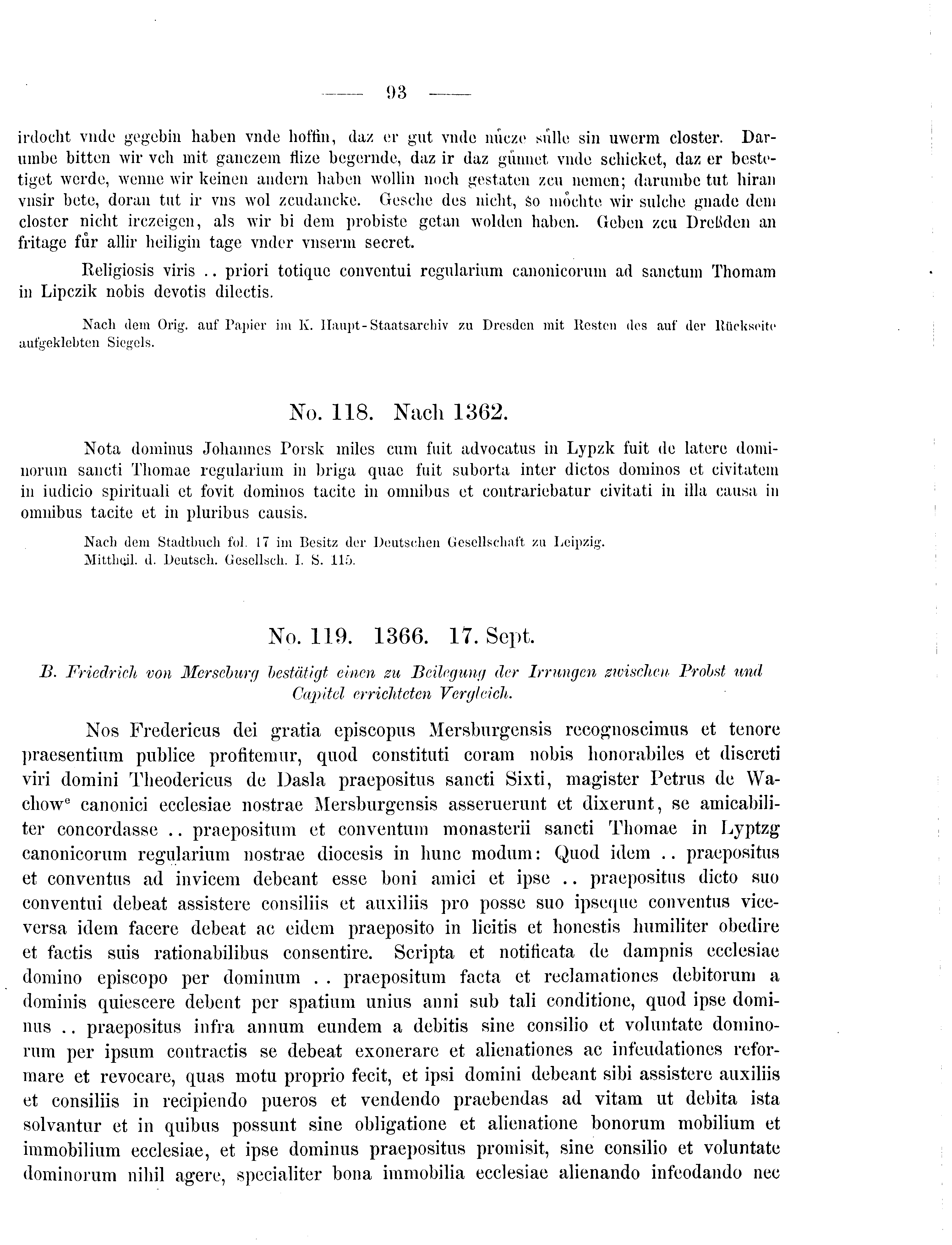 Historische Urkunde Seite 93 aus Band cds2_09