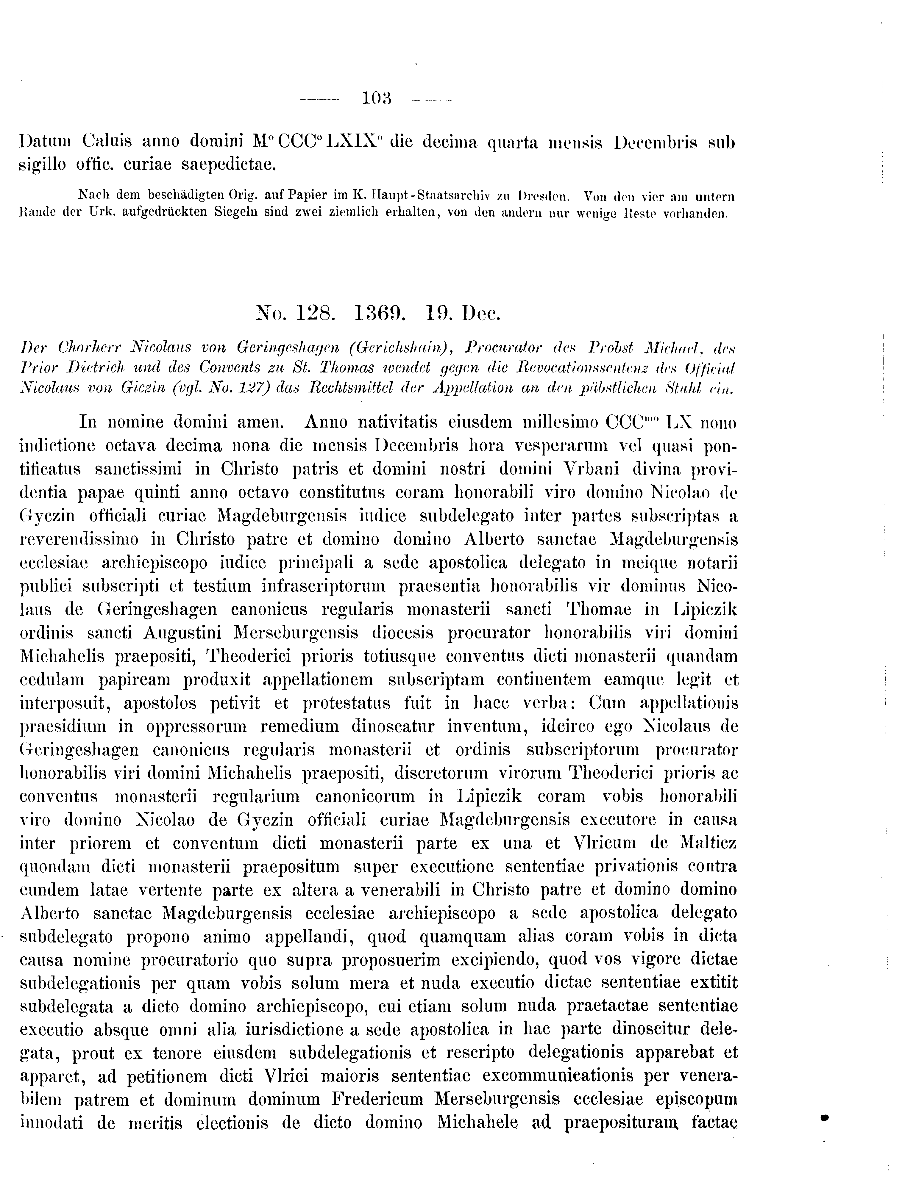 Historische Urkunde Seite 103 aus Band cds2_09