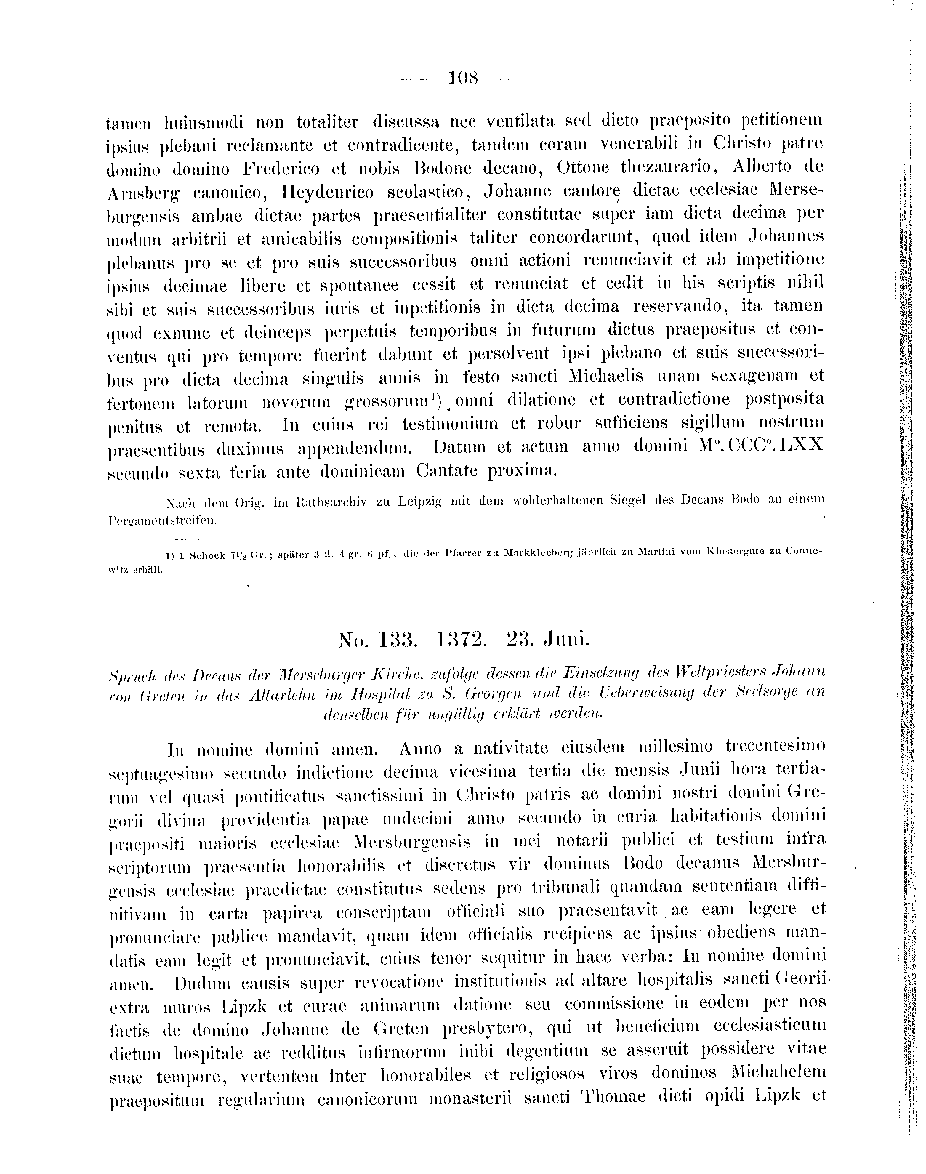 Historische Urkunde Seite 108 aus Band cds2_09