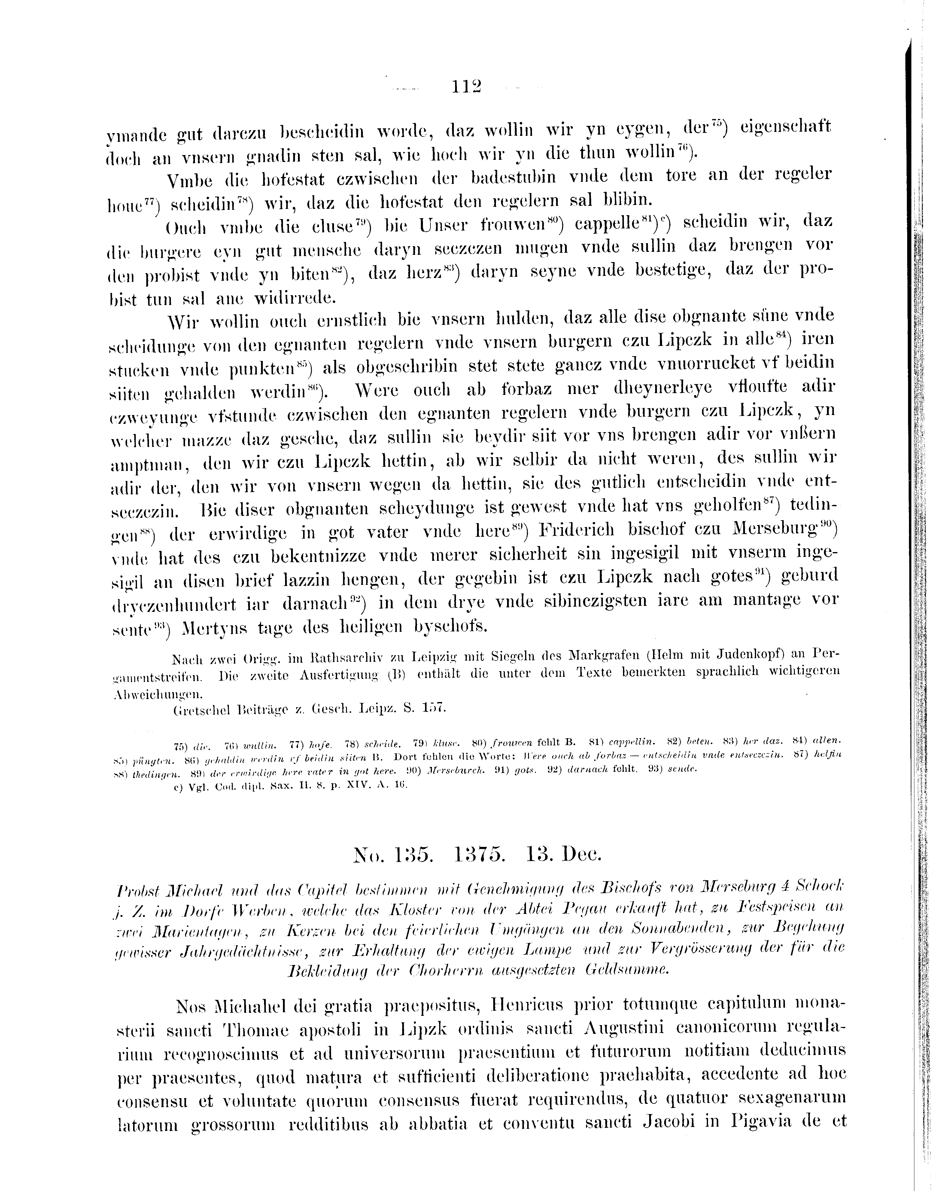 Historische Urkunde Seite 112 aus Band cds2_09