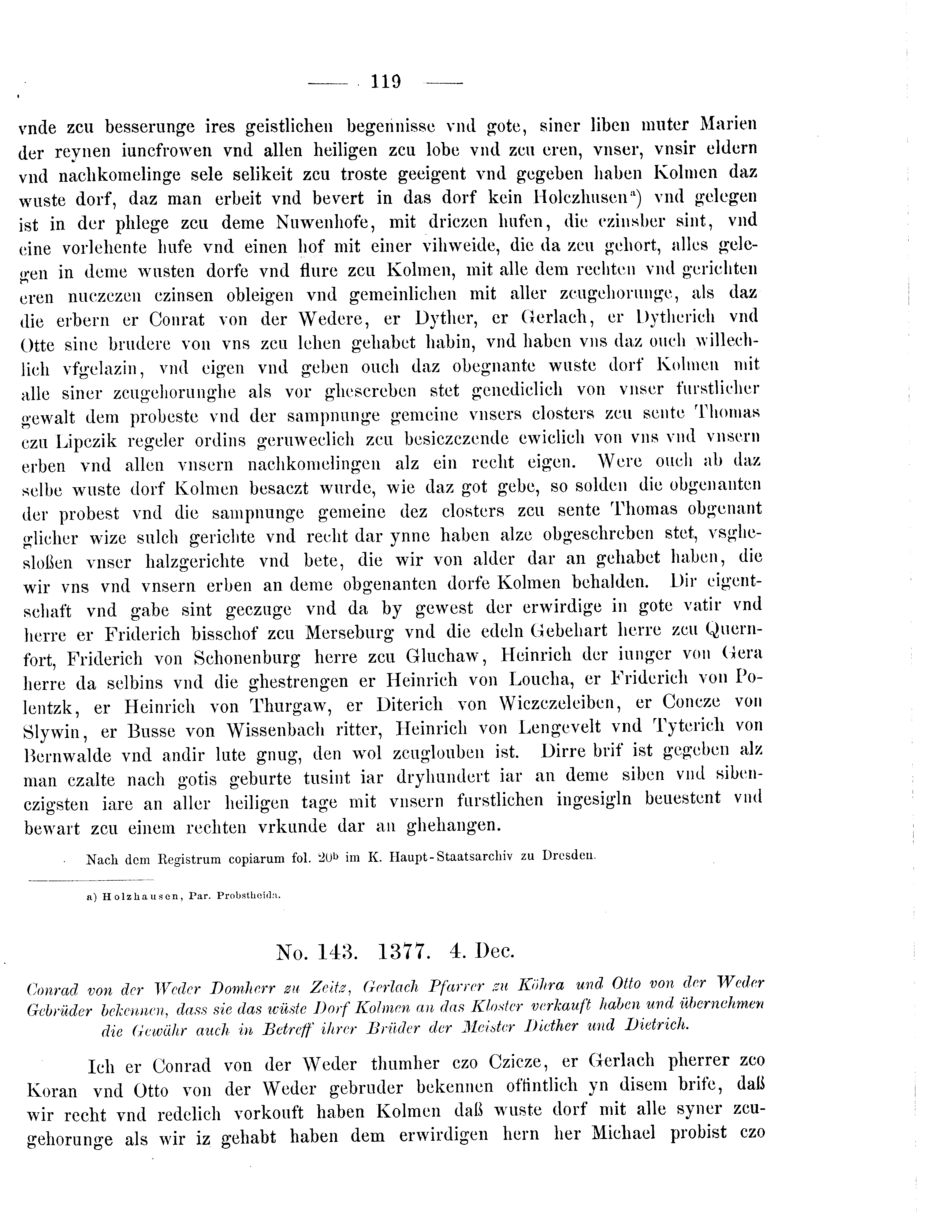 Historische Urkunde Seite 119 aus Band cds2_09