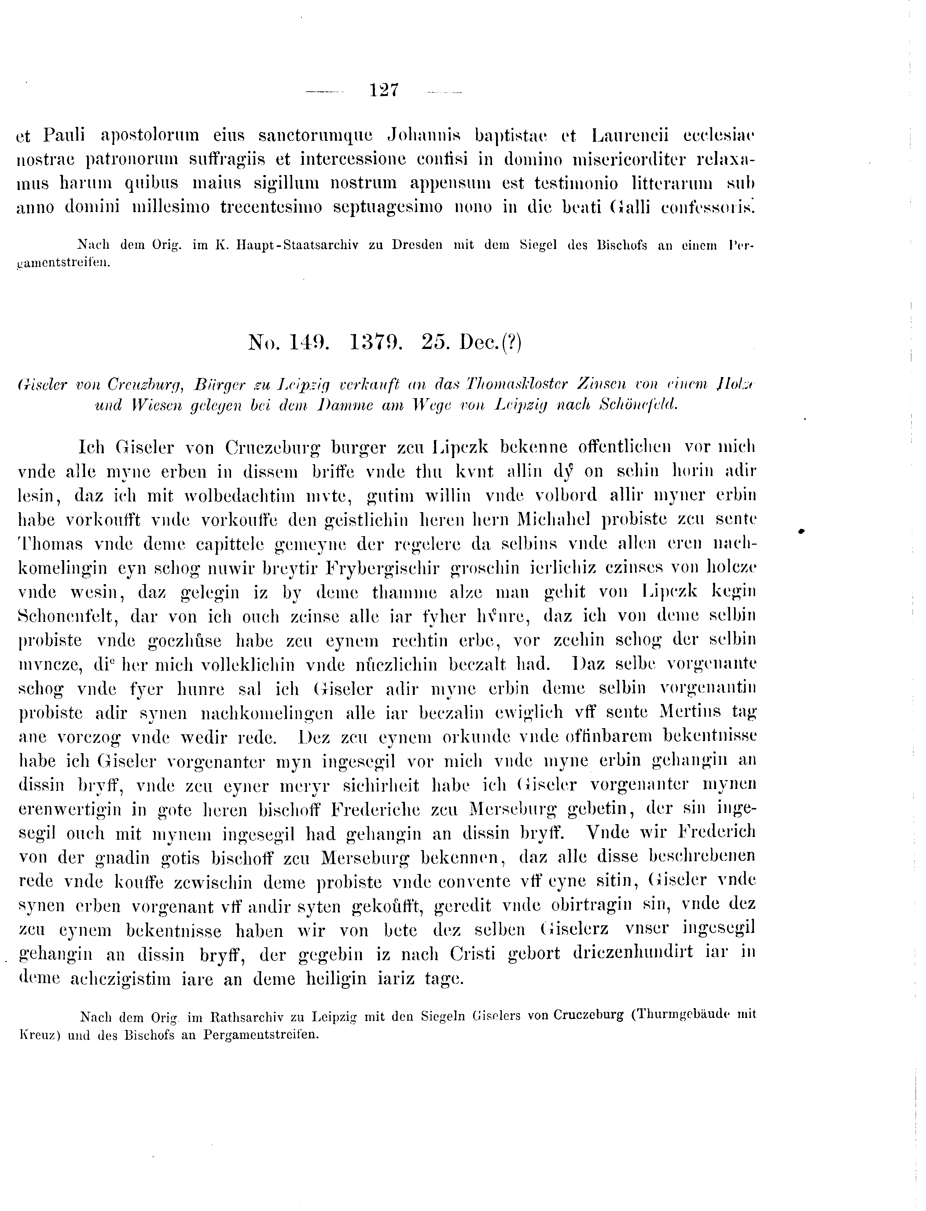 Historische Urkunde Seite 127 aus Band cds2_09