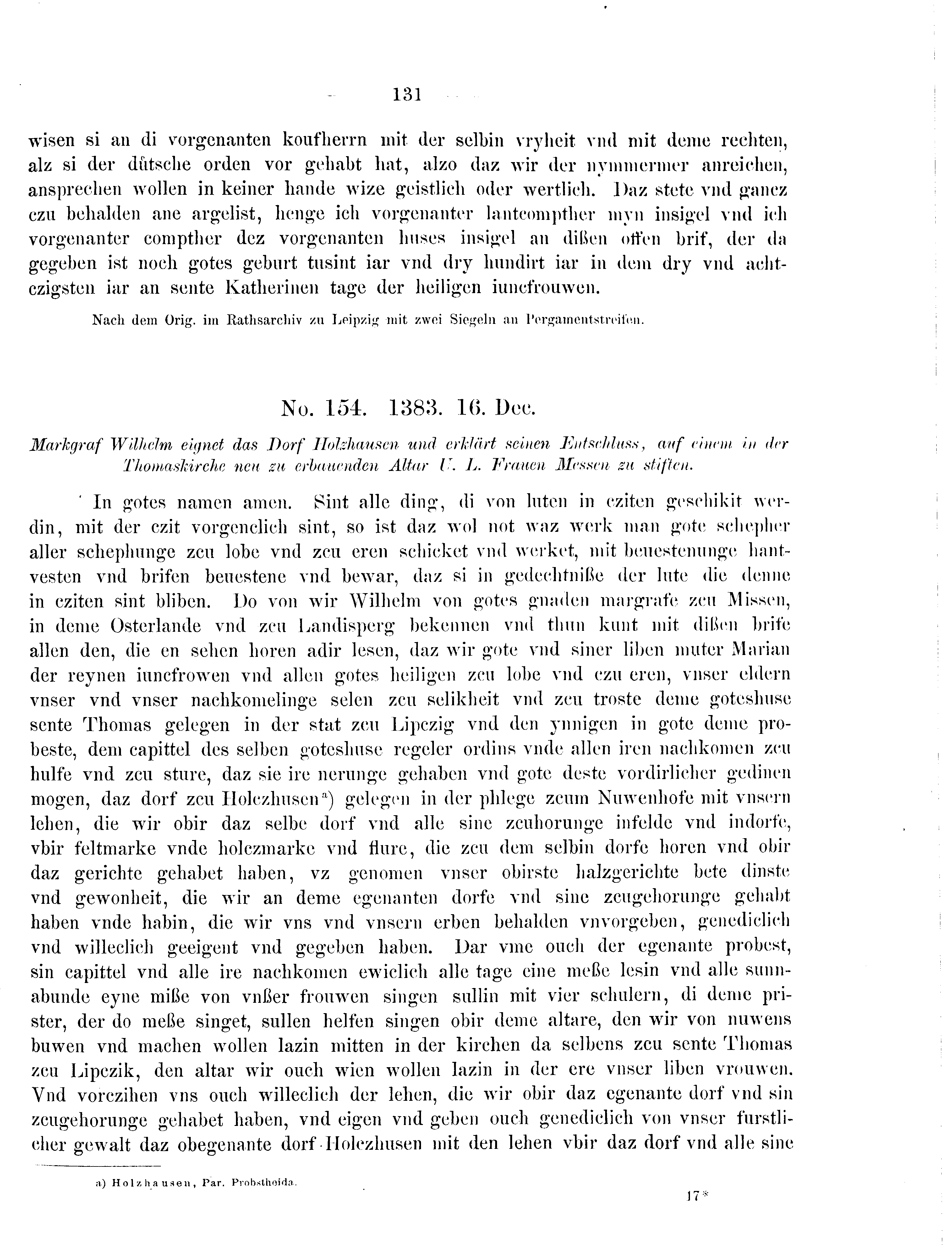 Historische Urkunde Seite 131 aus Band cds2_09